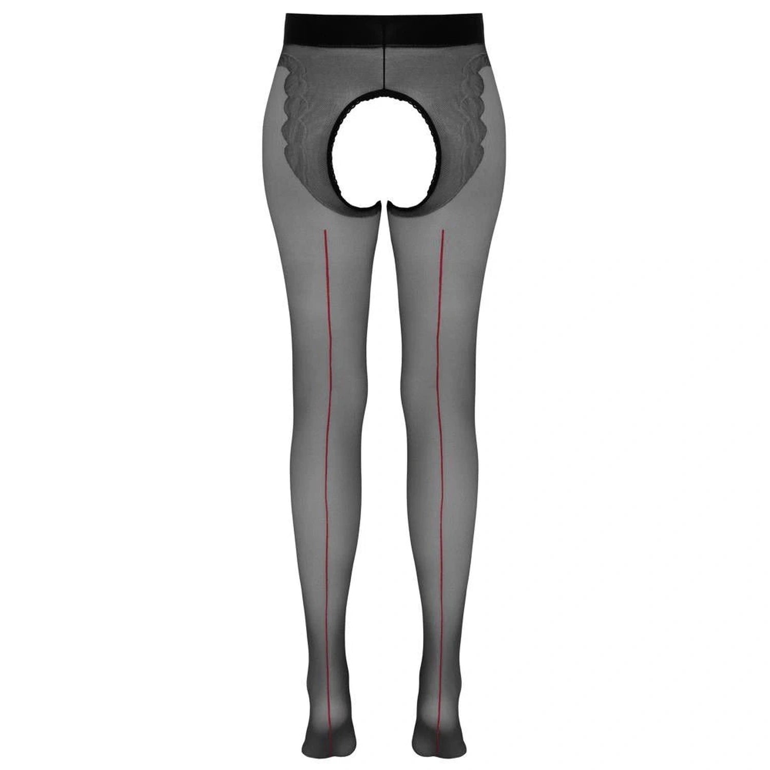 Crotchless Tights, with decorative seam