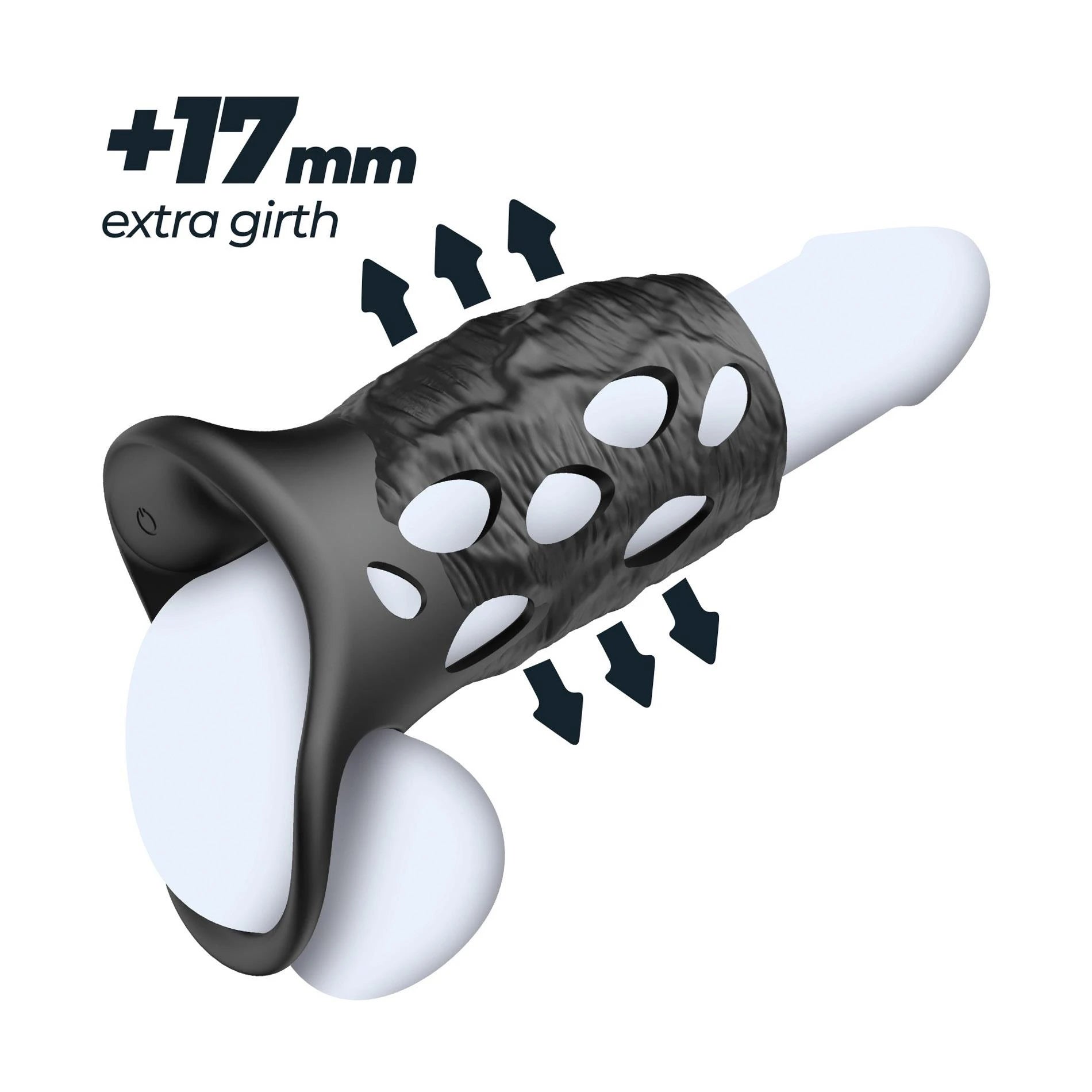 Batiatus - Vibrating Penis Armour Ring - Black