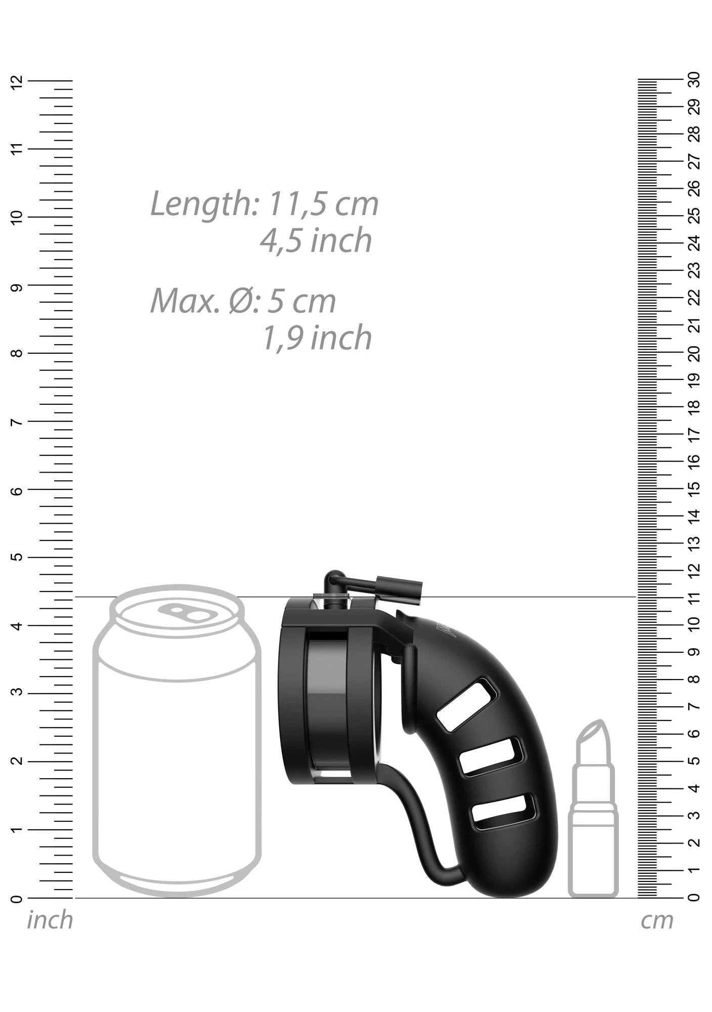 Model 19 Chastity Cock Cage with Ballsplitter - 4.5 / 11,5 cm