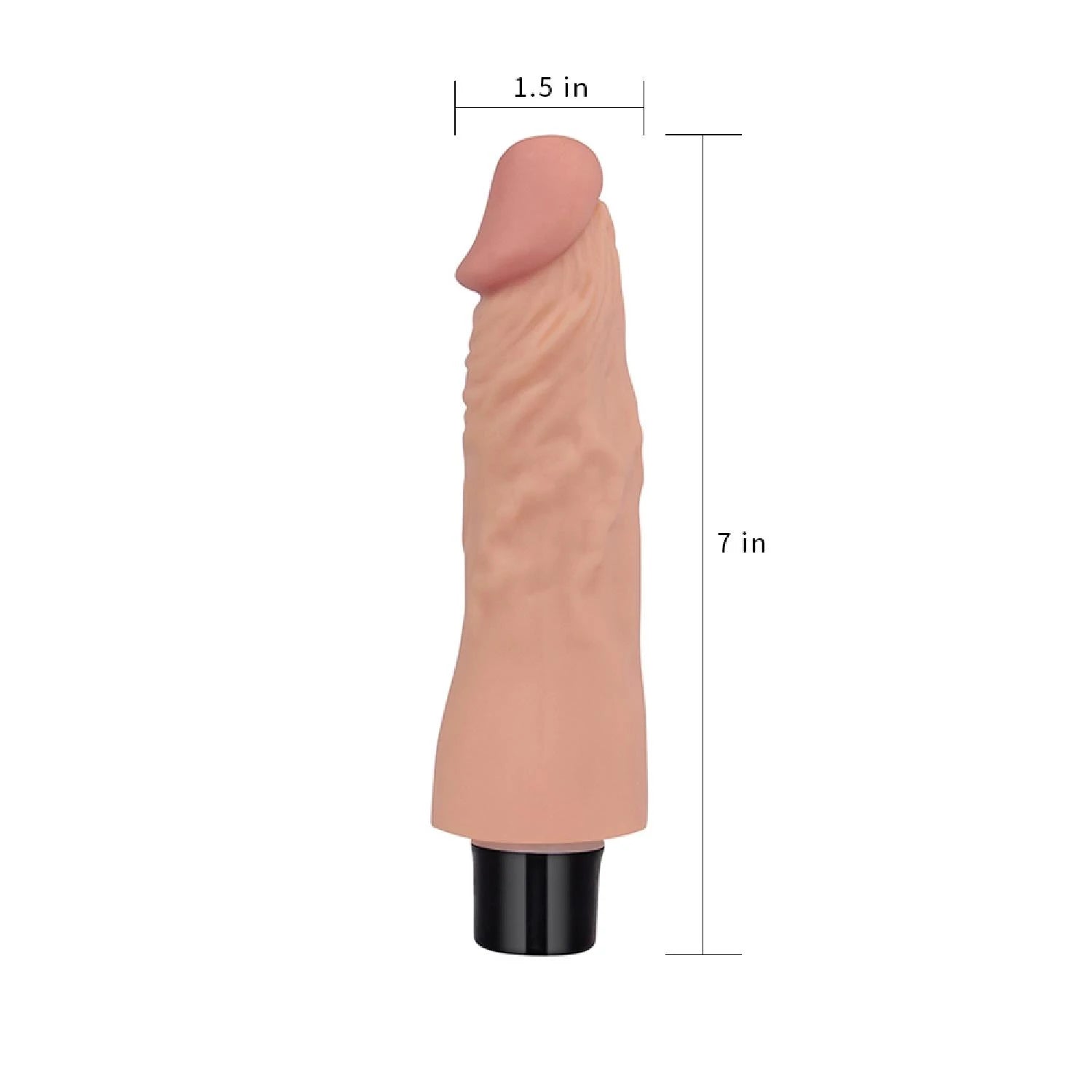 7″ REAL SOFTEE Vibrating Dildo