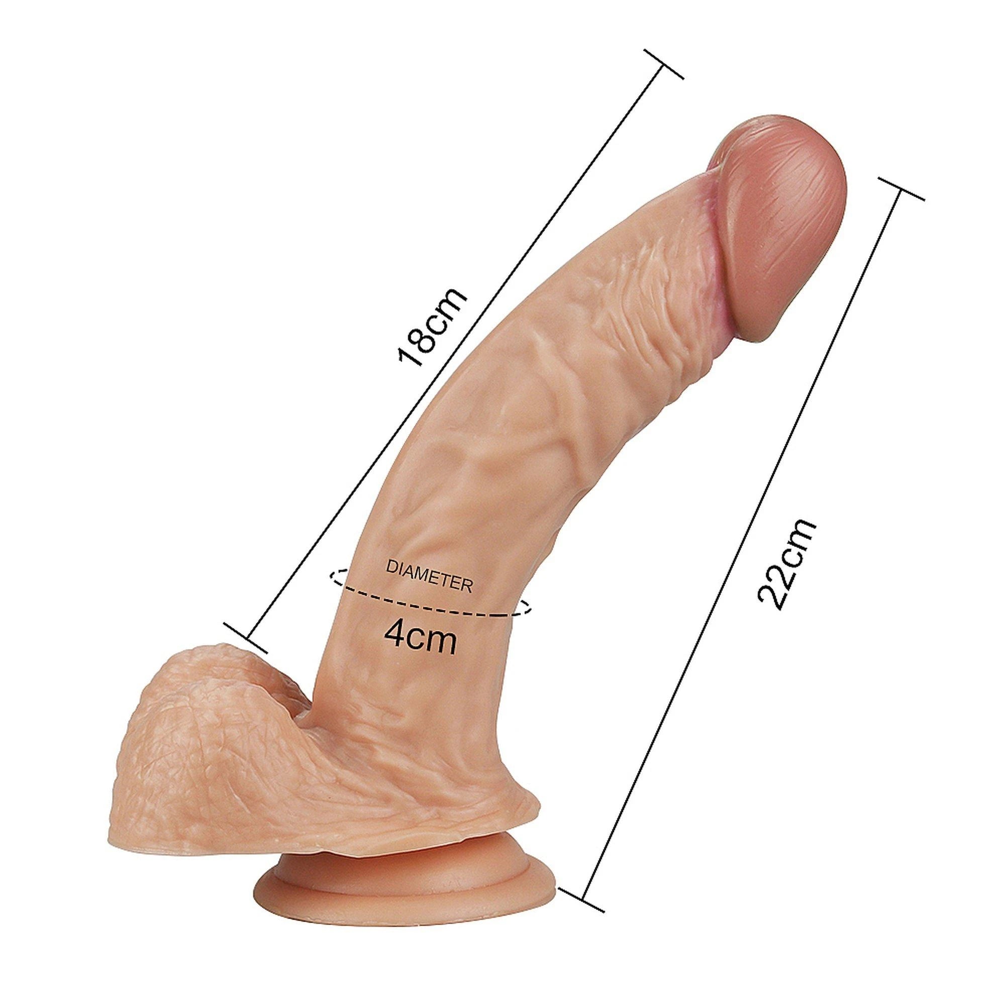 8.5″ Real Extreme Dildo Flesh