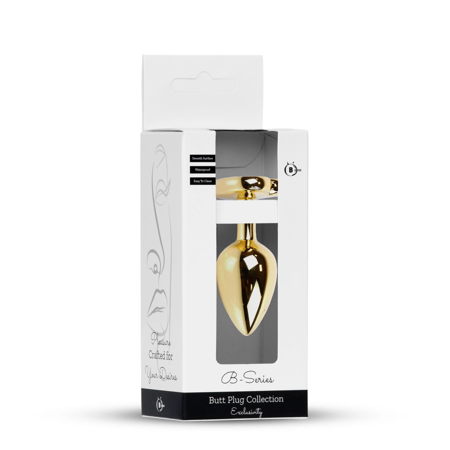 Plug-Bijou Or Coeur PLUG - Rouge