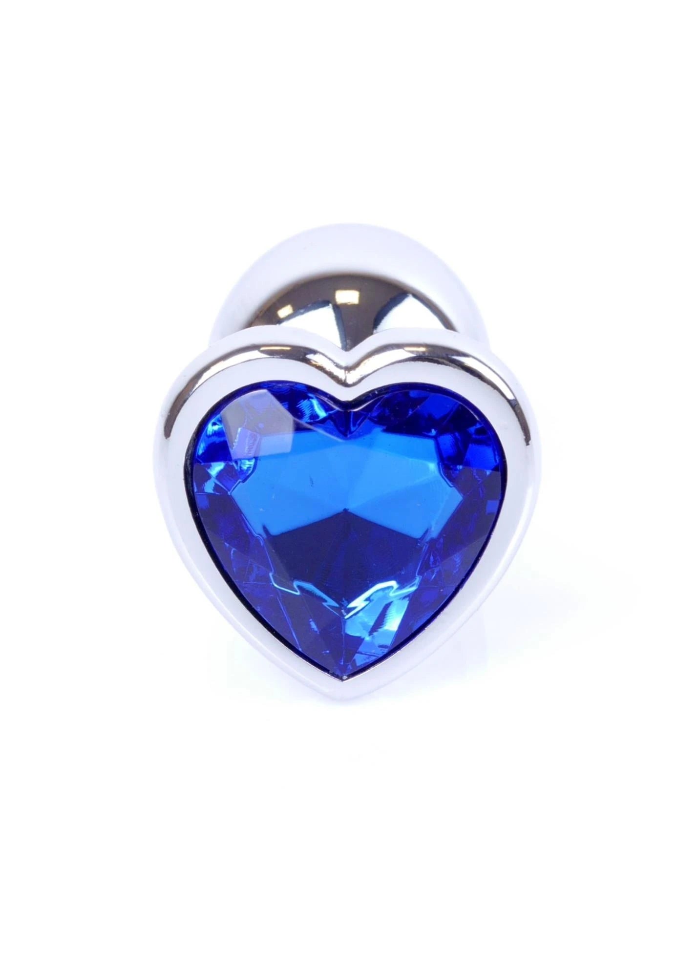 MyLove Toys - Jewellery Silver Heart PLUG - Dark Blue