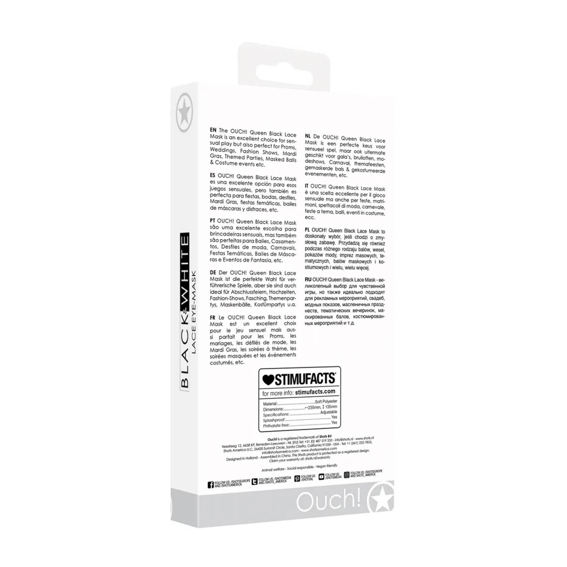 Queen - Lace Mask