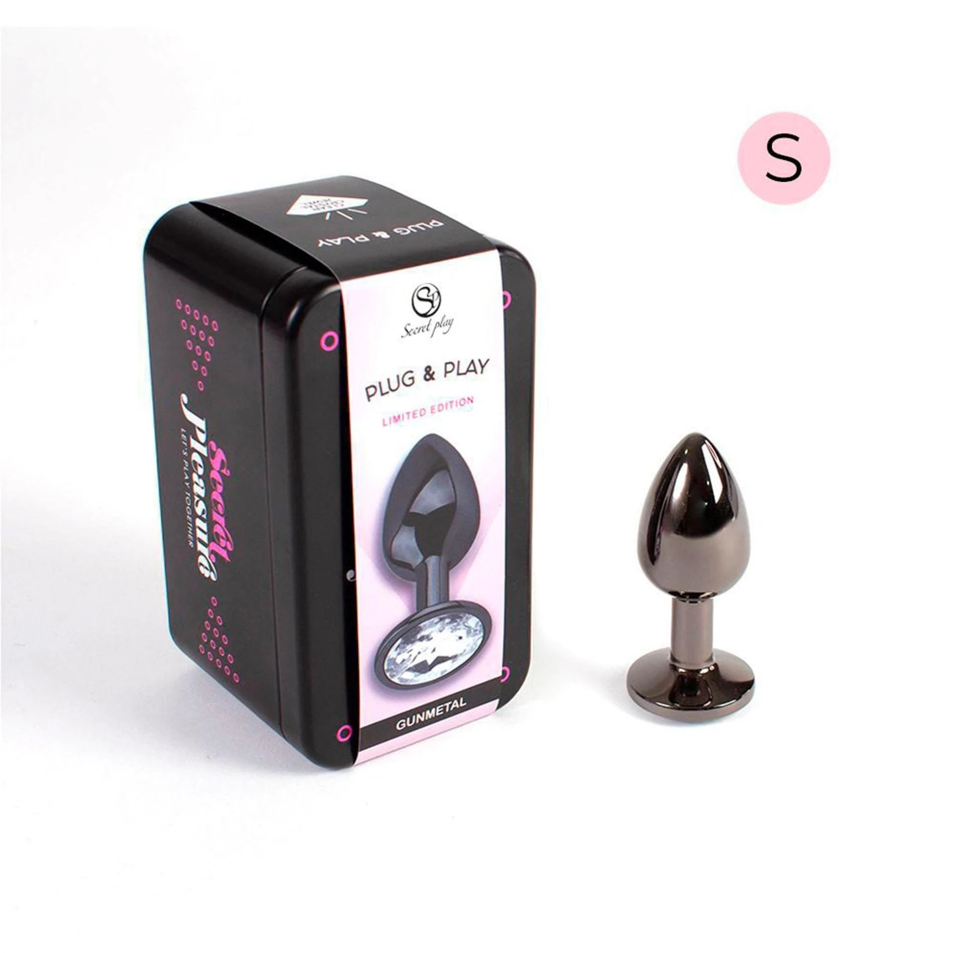 BUTT PLUG GRIS MÉTAL PISTOLET S