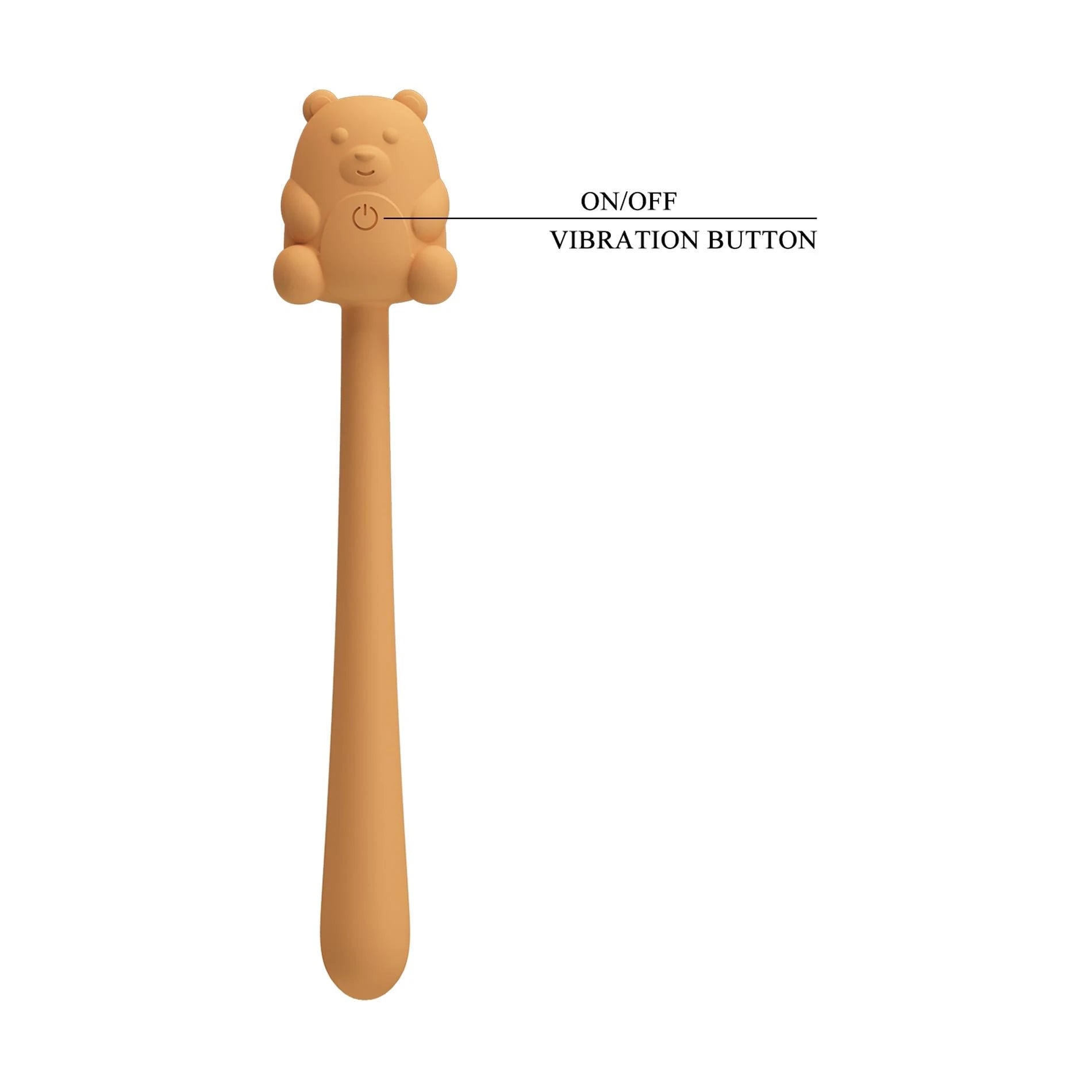 CUTE BEAR, Flirting Stick, 7 vibration functions, Magnetic USB charging
