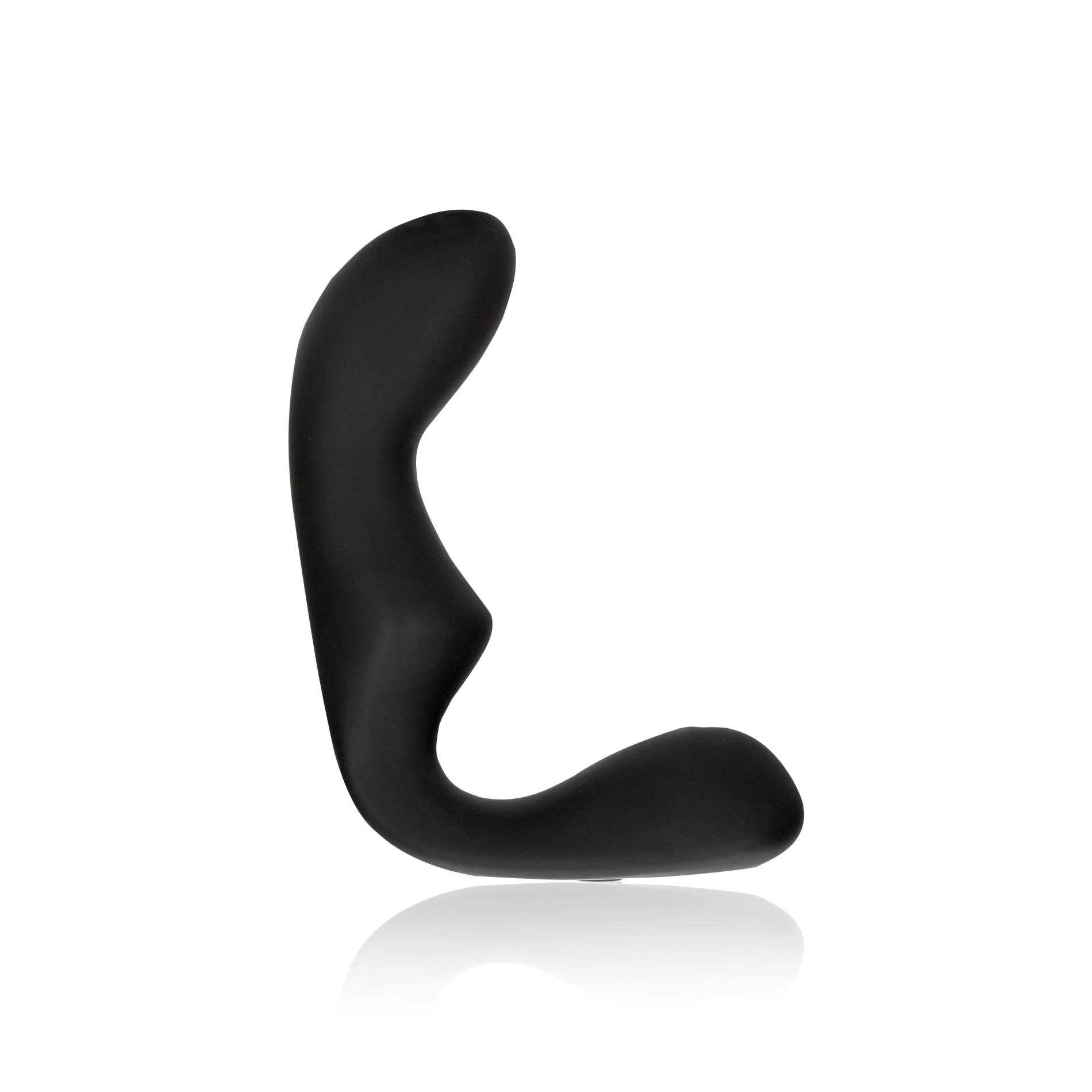 Vibrating Pointed Prostate Massager with Remote Control - Black