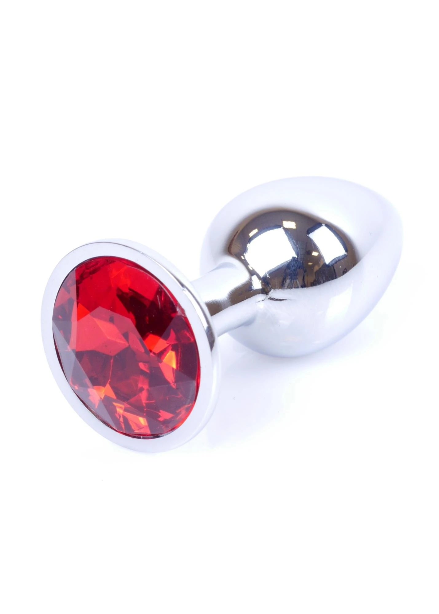 Plug-Bijoux Argent PLUG- Rouge