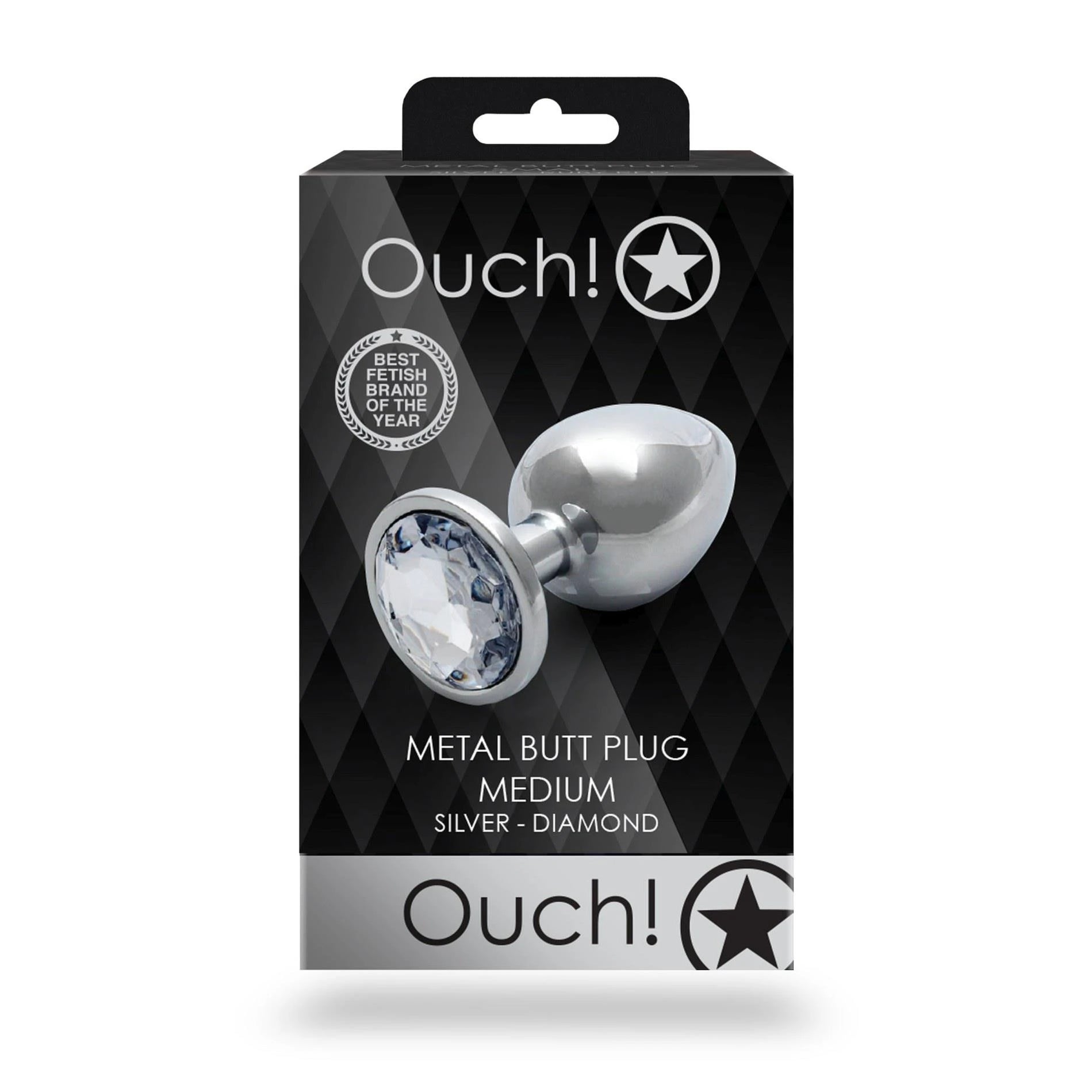 Plug anal avec gemme ronde - Moyen