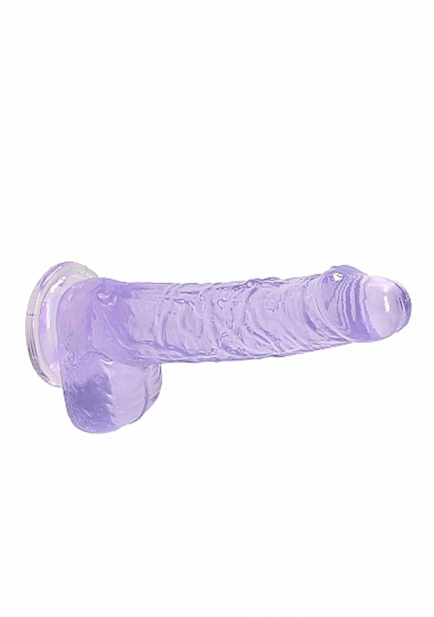 6″ / 15 cm Realistic Dildo With Balls - Purple