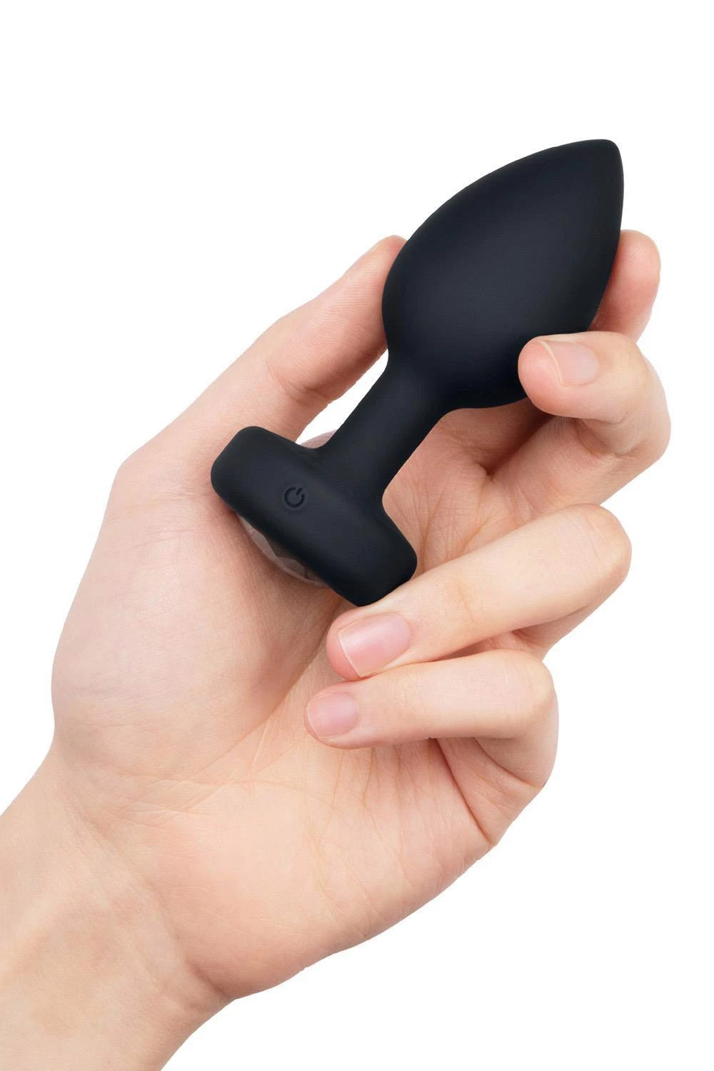 B-VIBE VIBRATING JEWEL PLUG M/L NOIR