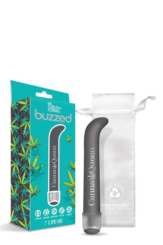 PRINTS CHARMING BUZZED VIBRO STIMULATEUR POINT G 7" CANNA QUEEN