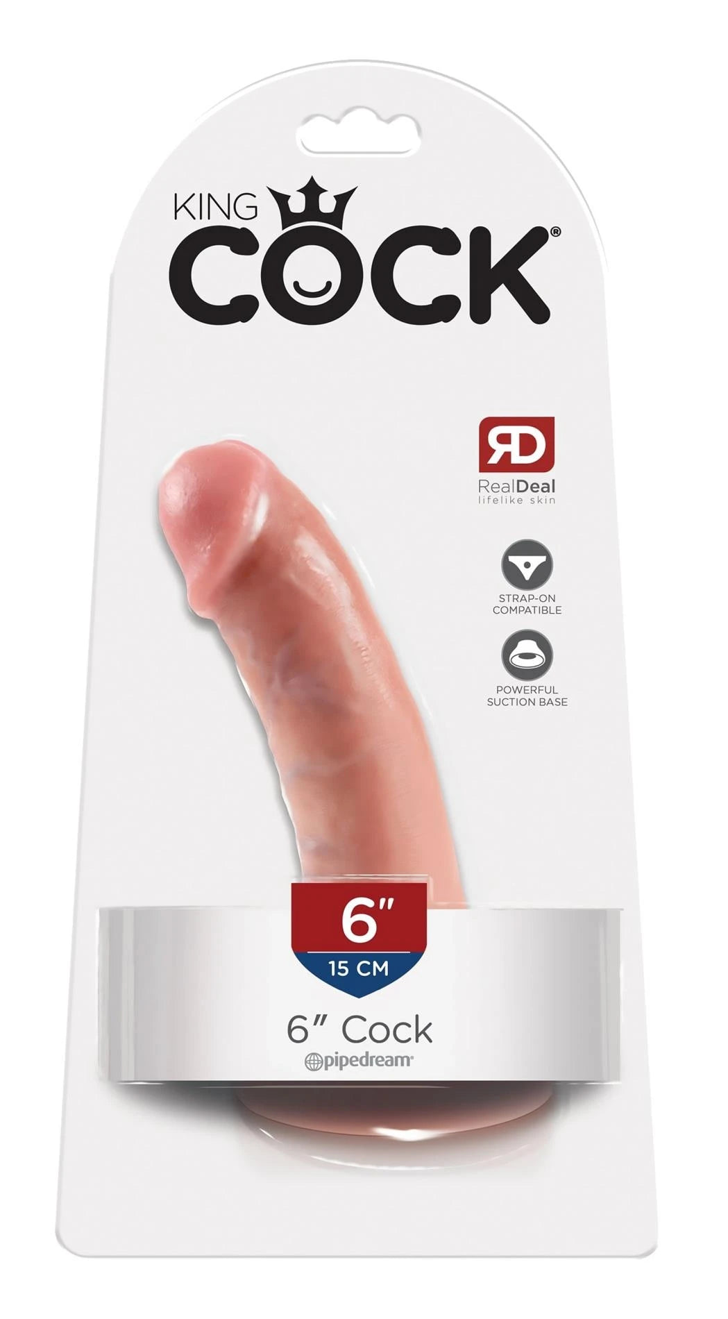 King Cock 6 pouces couleur chair