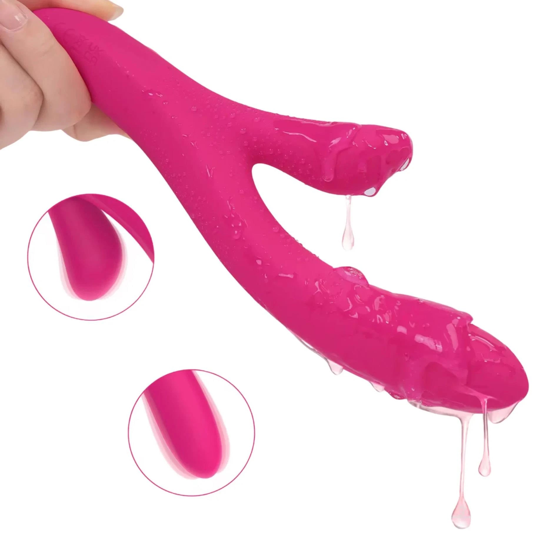 Kinky Pleasure - Model Y - Vibey – Dual Motor Rabbit Vibrator 10 Vibration Modes