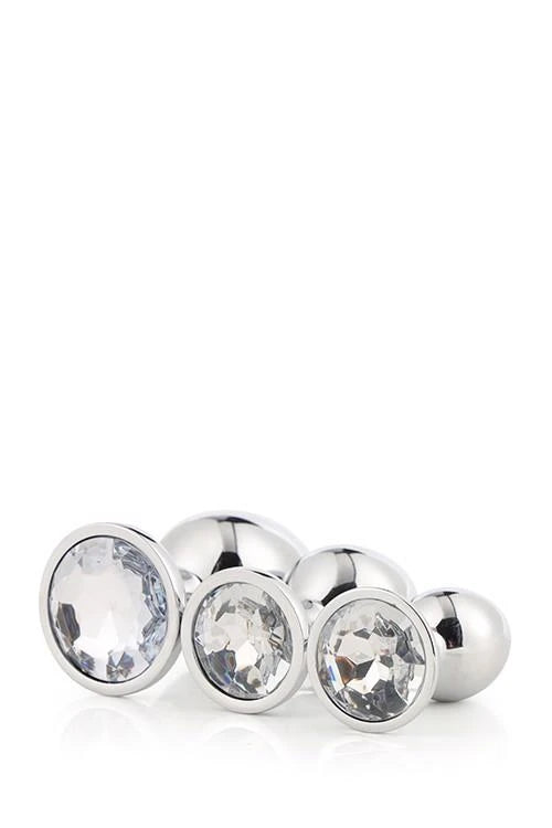 ENSEMBLE DE PLUGS GLEAMING LOVE EN ARGENT