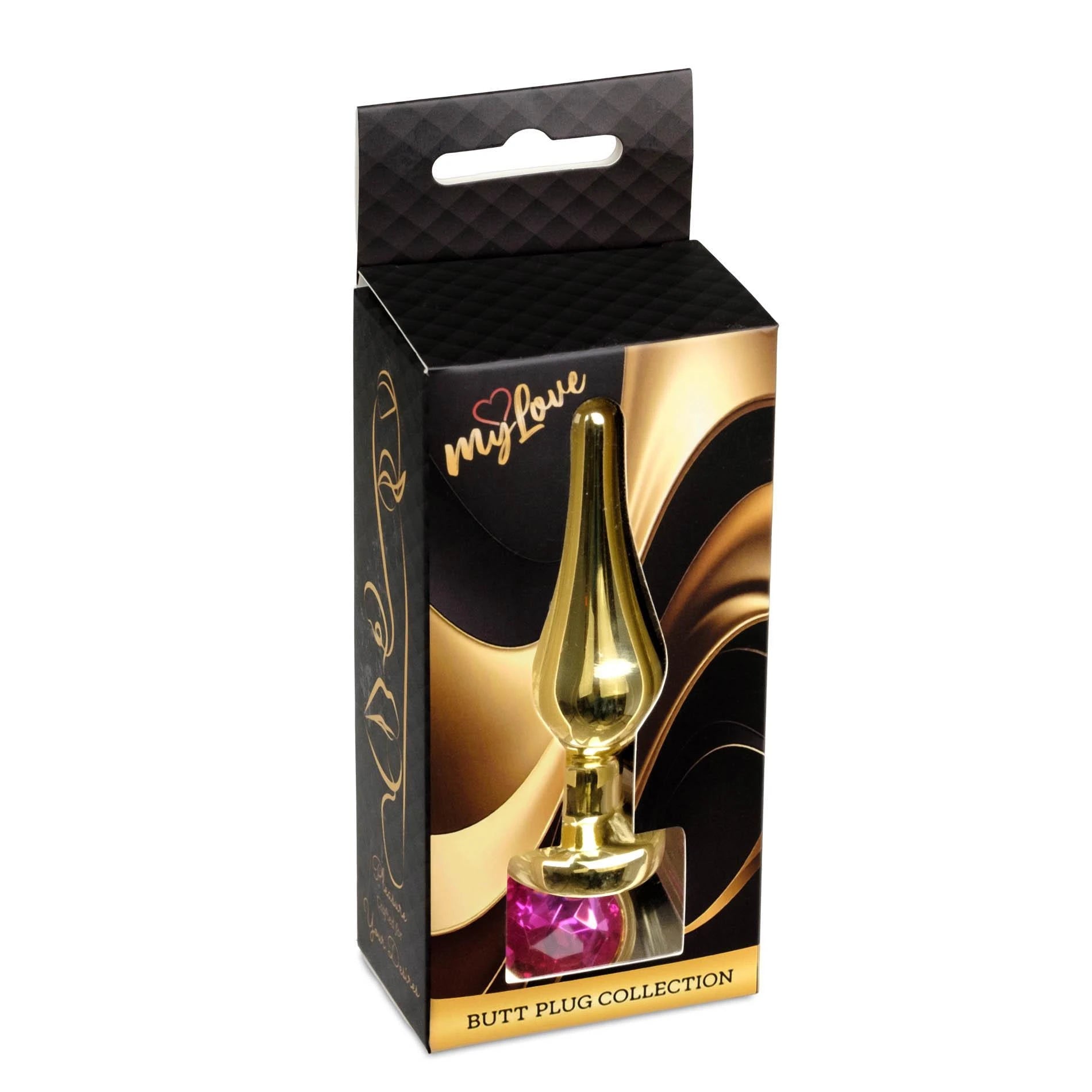 MyLove Toys - Bijoux BUTT PLUG Doré - Rose