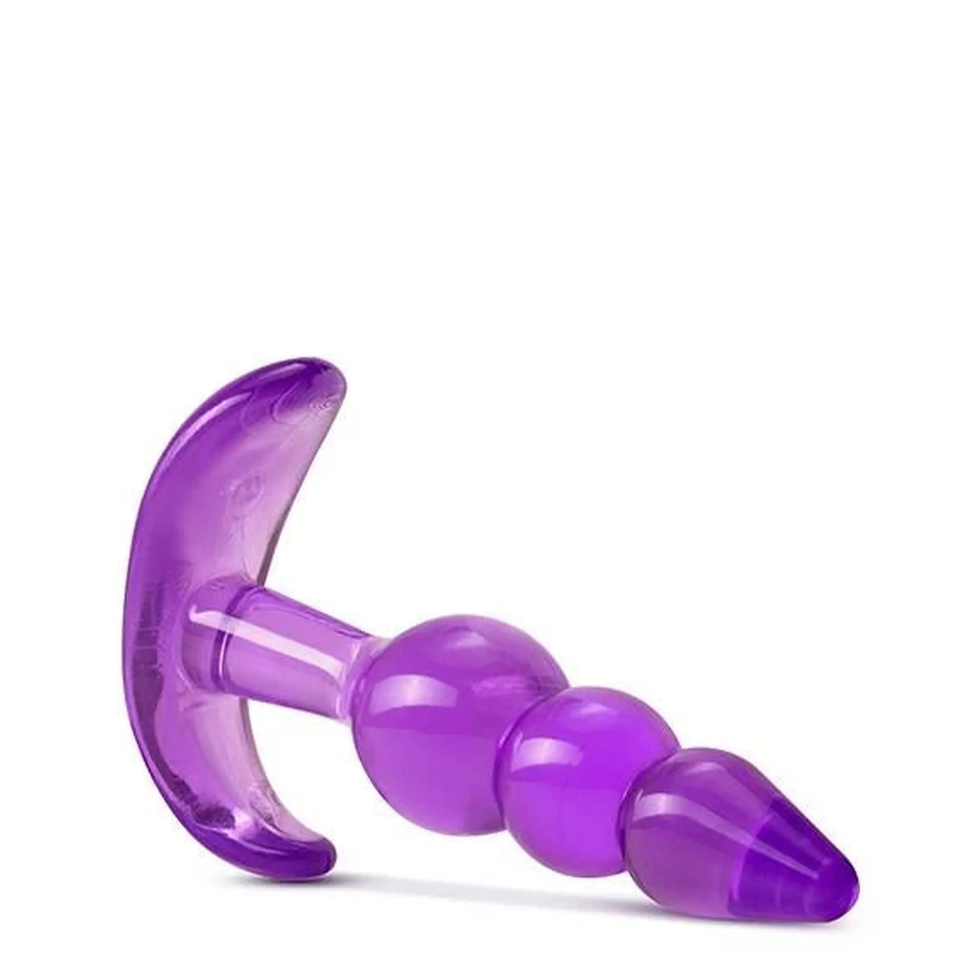 B YOURS TRIPLE BEAD PLUG ANAL VIOLET
