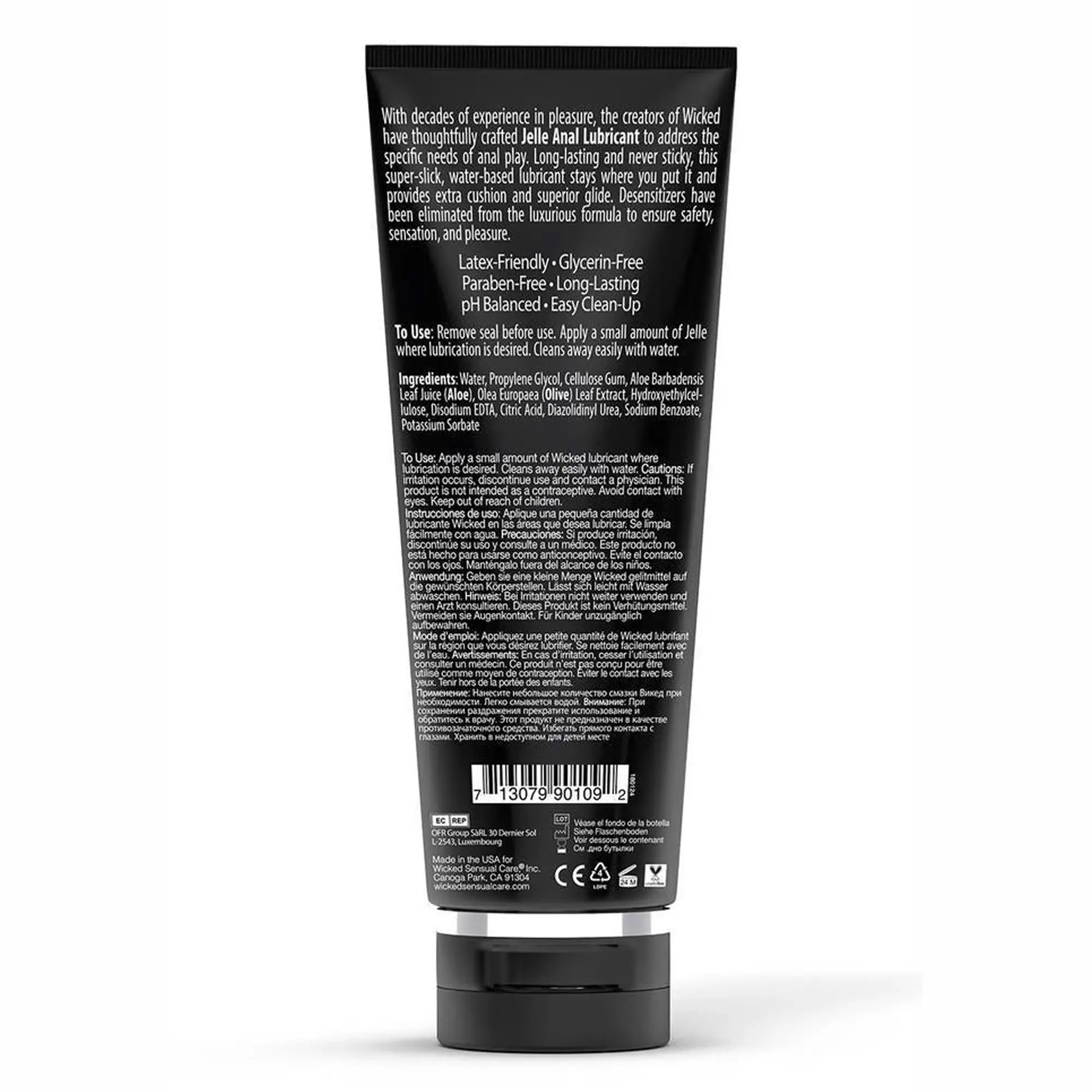 WICKED JELLE ANAL LUBRICANT 240ML