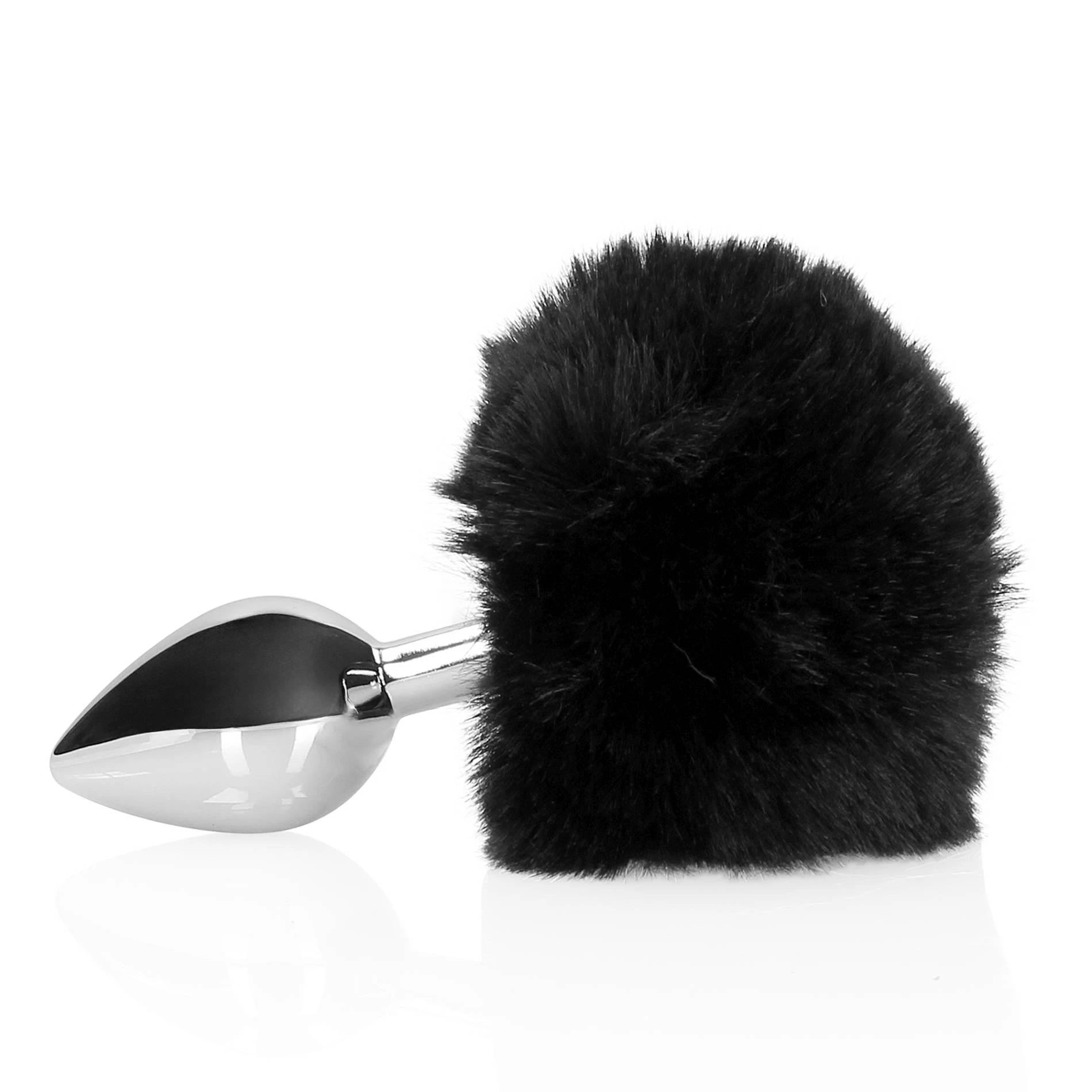 Queue de lapin avec plug anal métallique