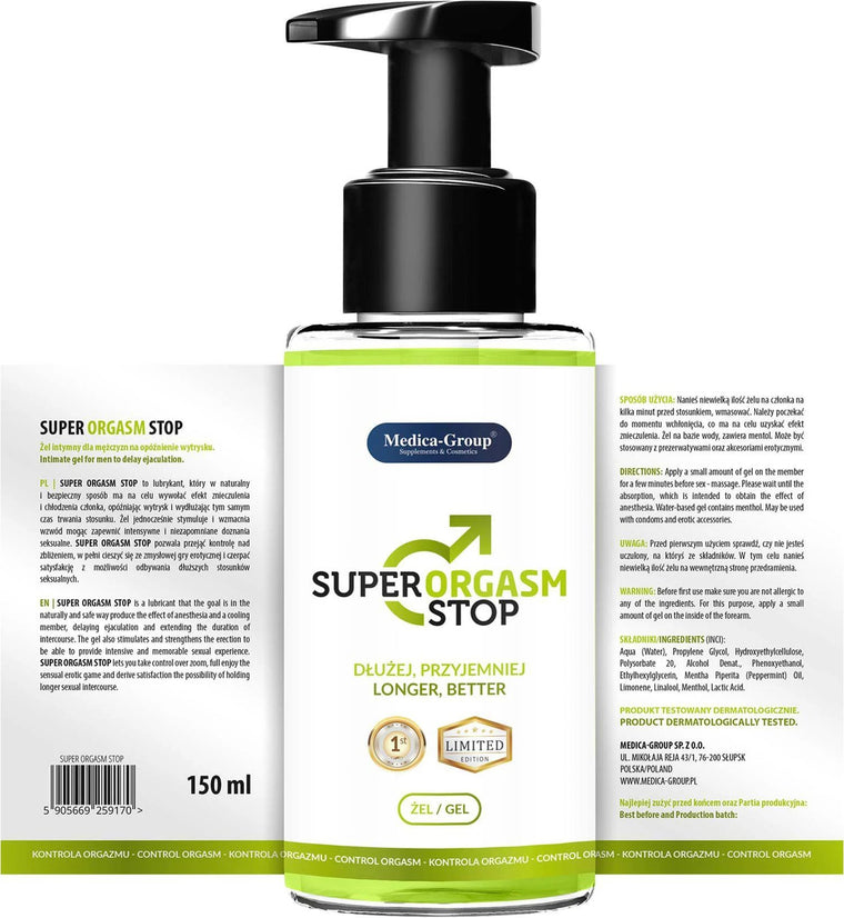 Gel-Super Orgasm Stop - Gel 150 ml