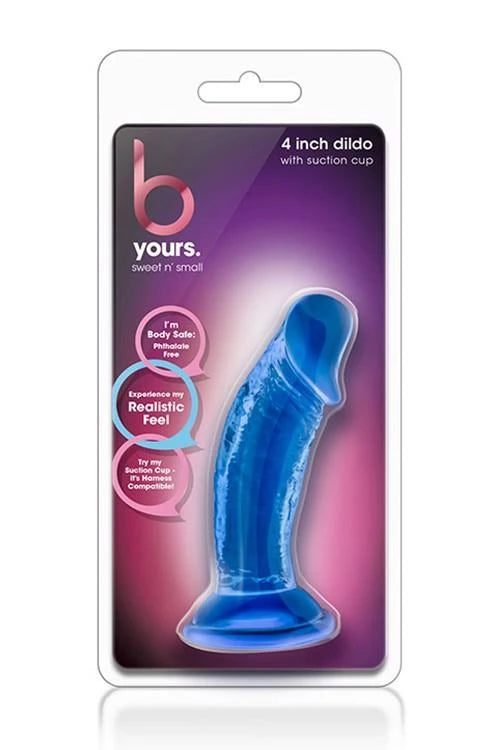 B YOURS SWEET N SMALL DILDO 4 POUCES BLEU