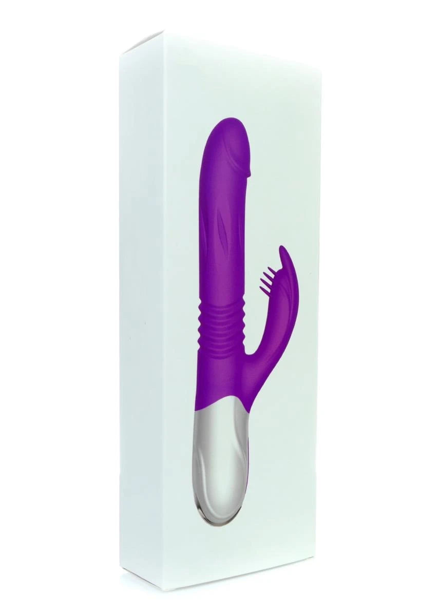 Vibromasseur - Vibromasseur en silicone USB 10 fonctions + fonction expansible et de poussée