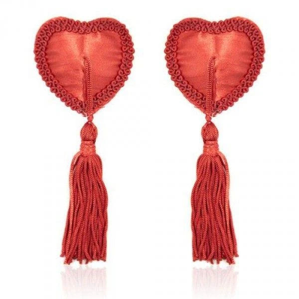 Lingerie-Cache-tétons Cœurs ROUGE