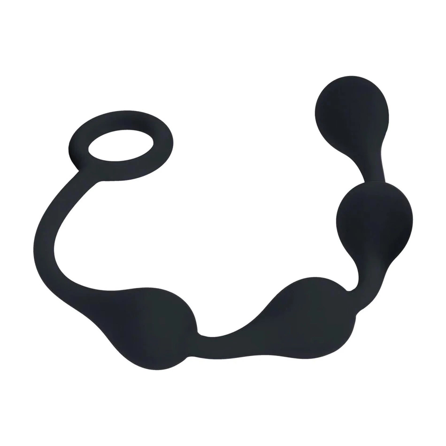 Waterdrop Silicone Anal Balls - S - 20mm - Black