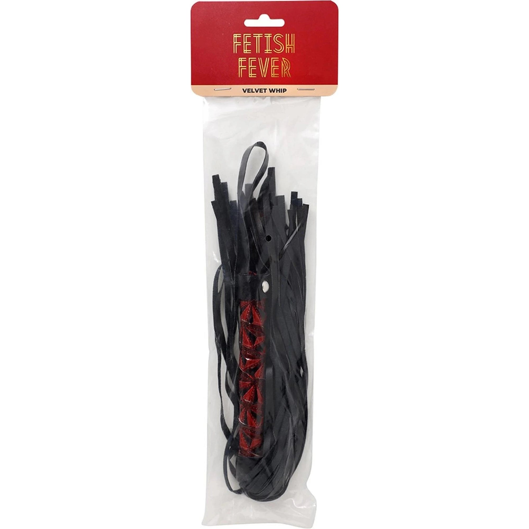 Fetish Fever - Fouet Velours - Rouge