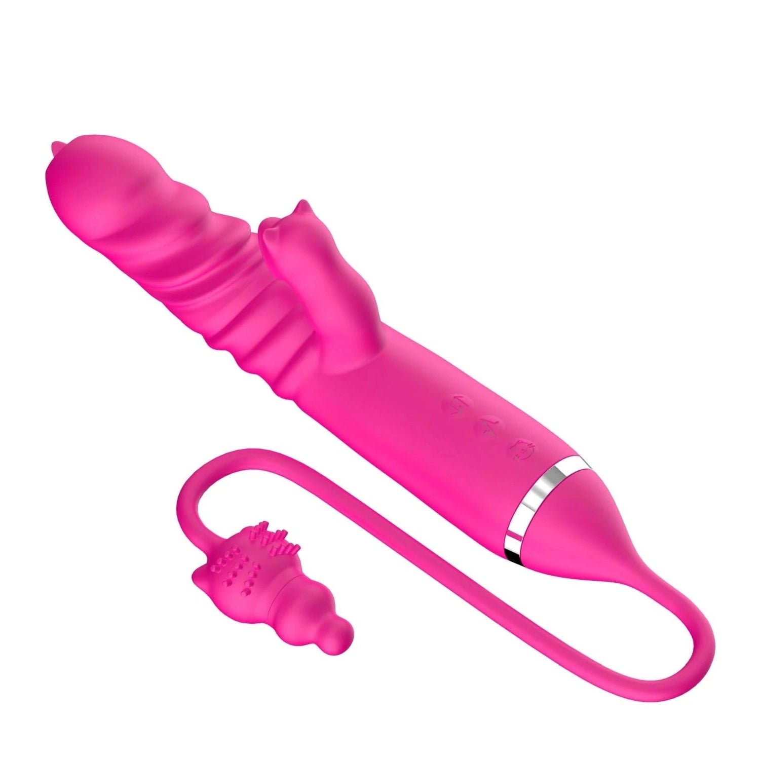 Tongue licking Triple Stimulation Thrusting Vibrator