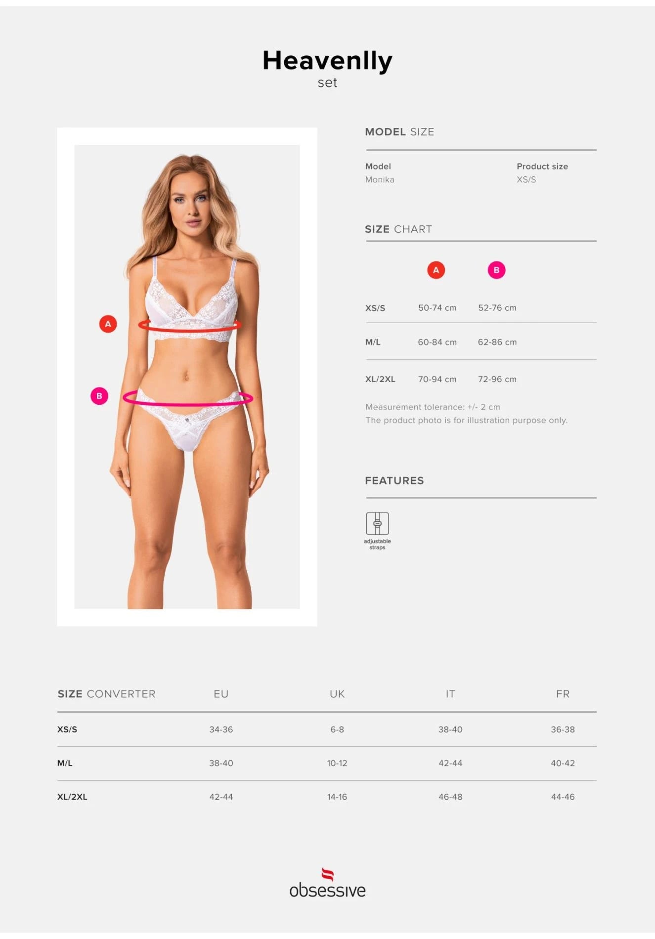 Heavenlly 2-piece set XL/2XL