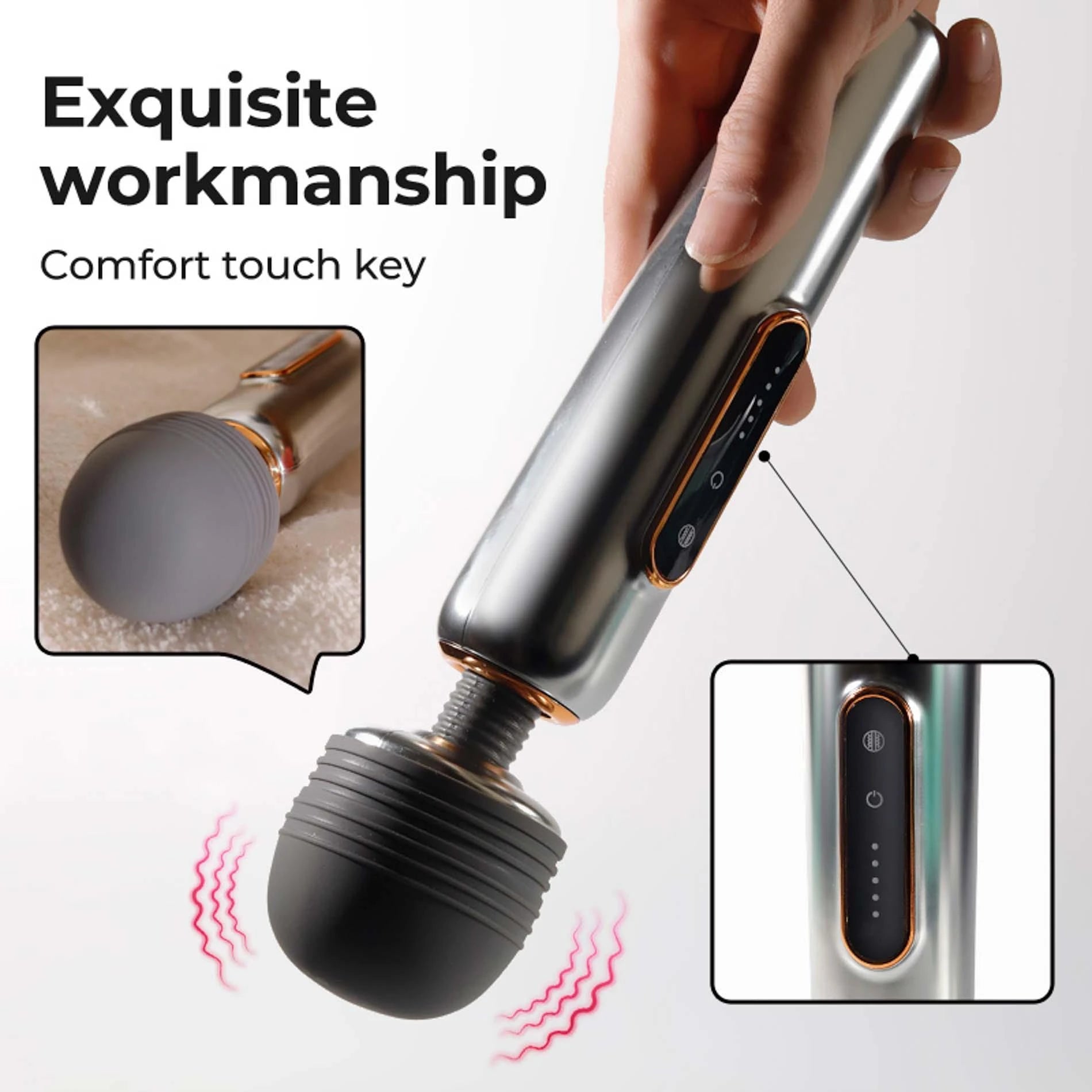 MASSEURS-BAGUETTES ÉCLAT MÉTALLIQUE BRILLANT