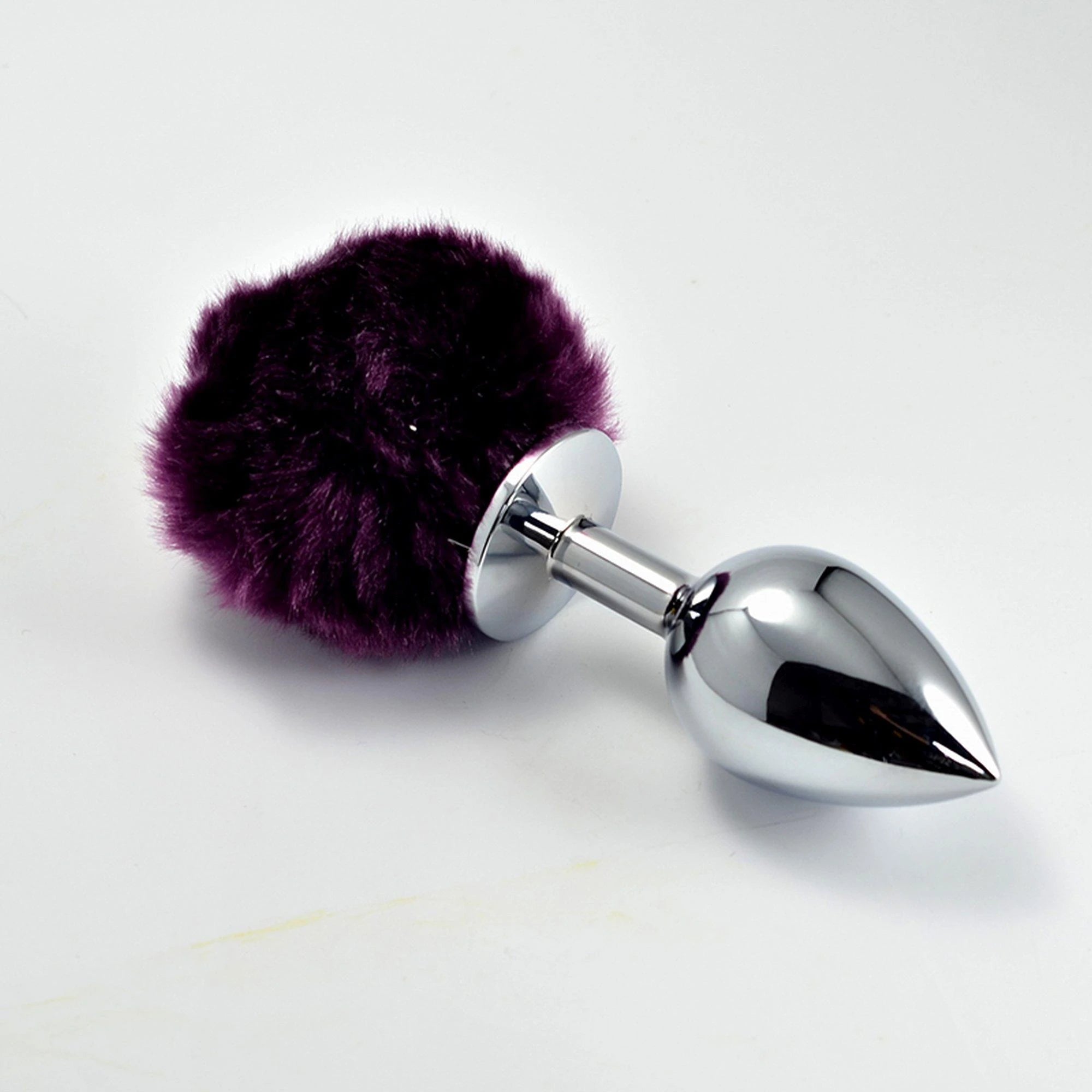 Bouchon en métal pompon petit violet