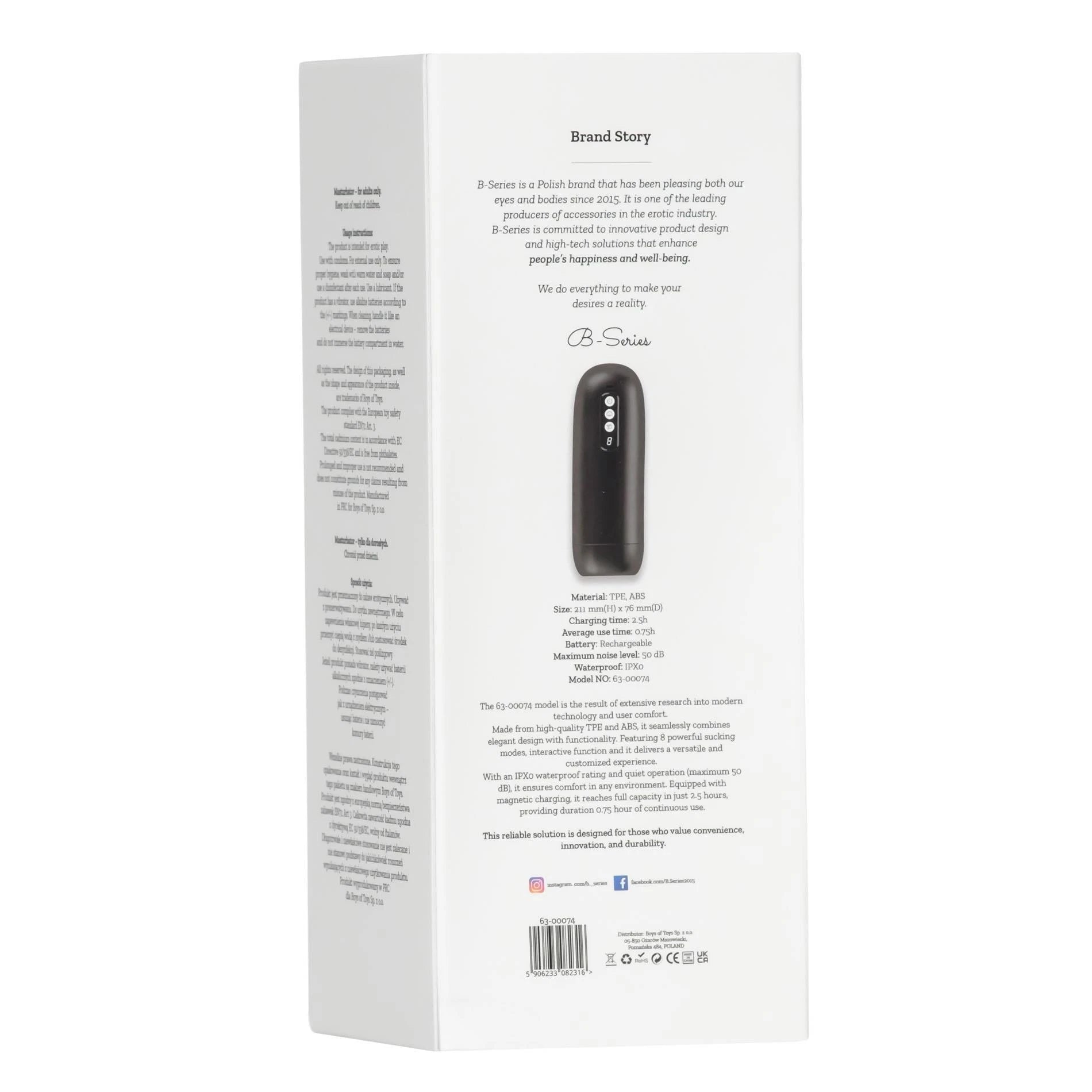 Masturbateur - 8 modes de succion
+ Fonction interactive