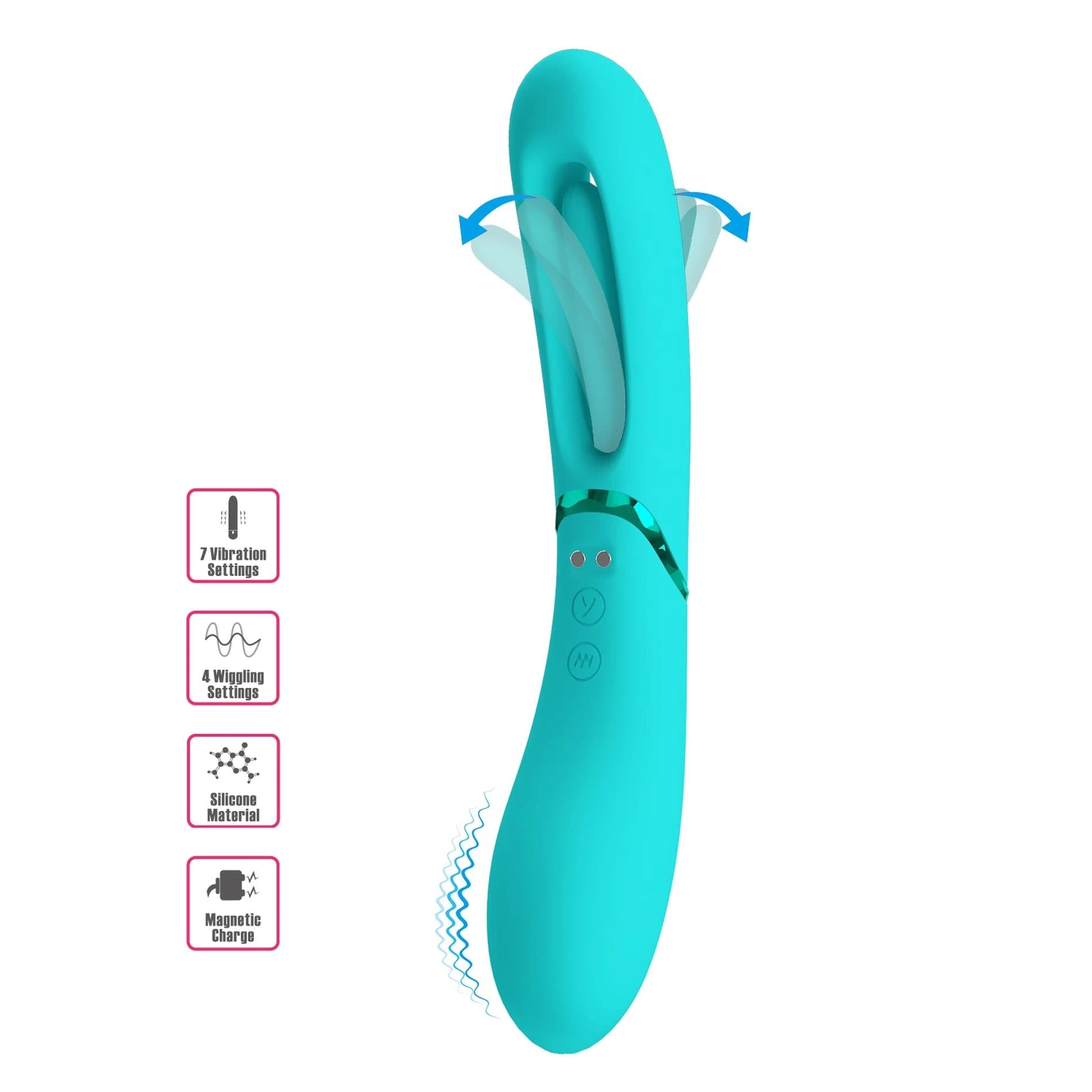 ROMANCE - Lexie 7 functions of vibration, 4 wiggling settings