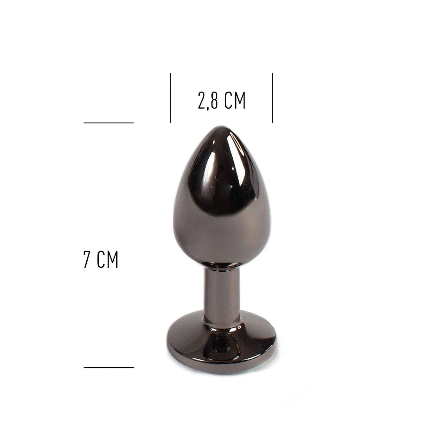 GUNMETAL BUTT PLUG S