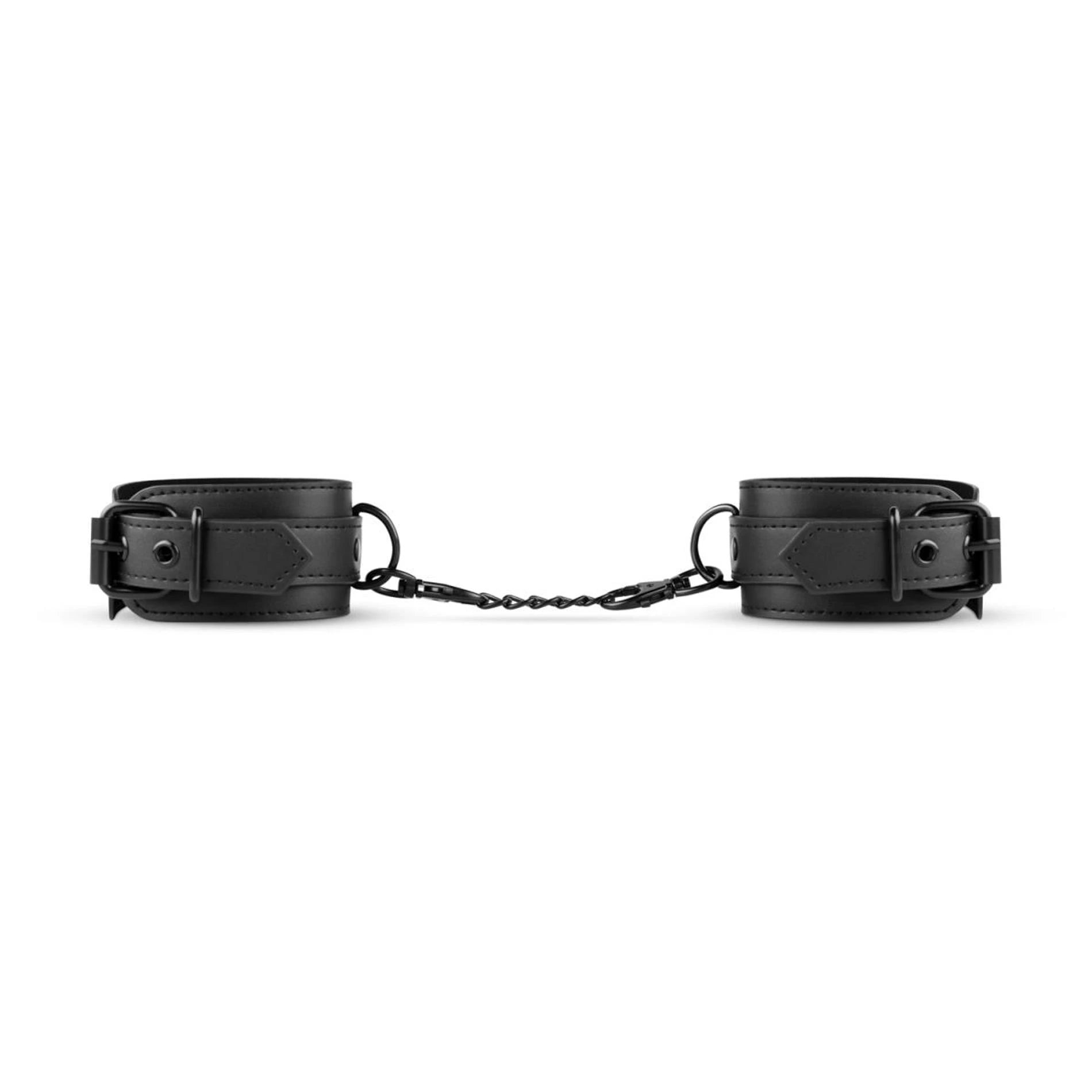 Bedroom Fantasies - Faux Leather Ankle Cuffs Black