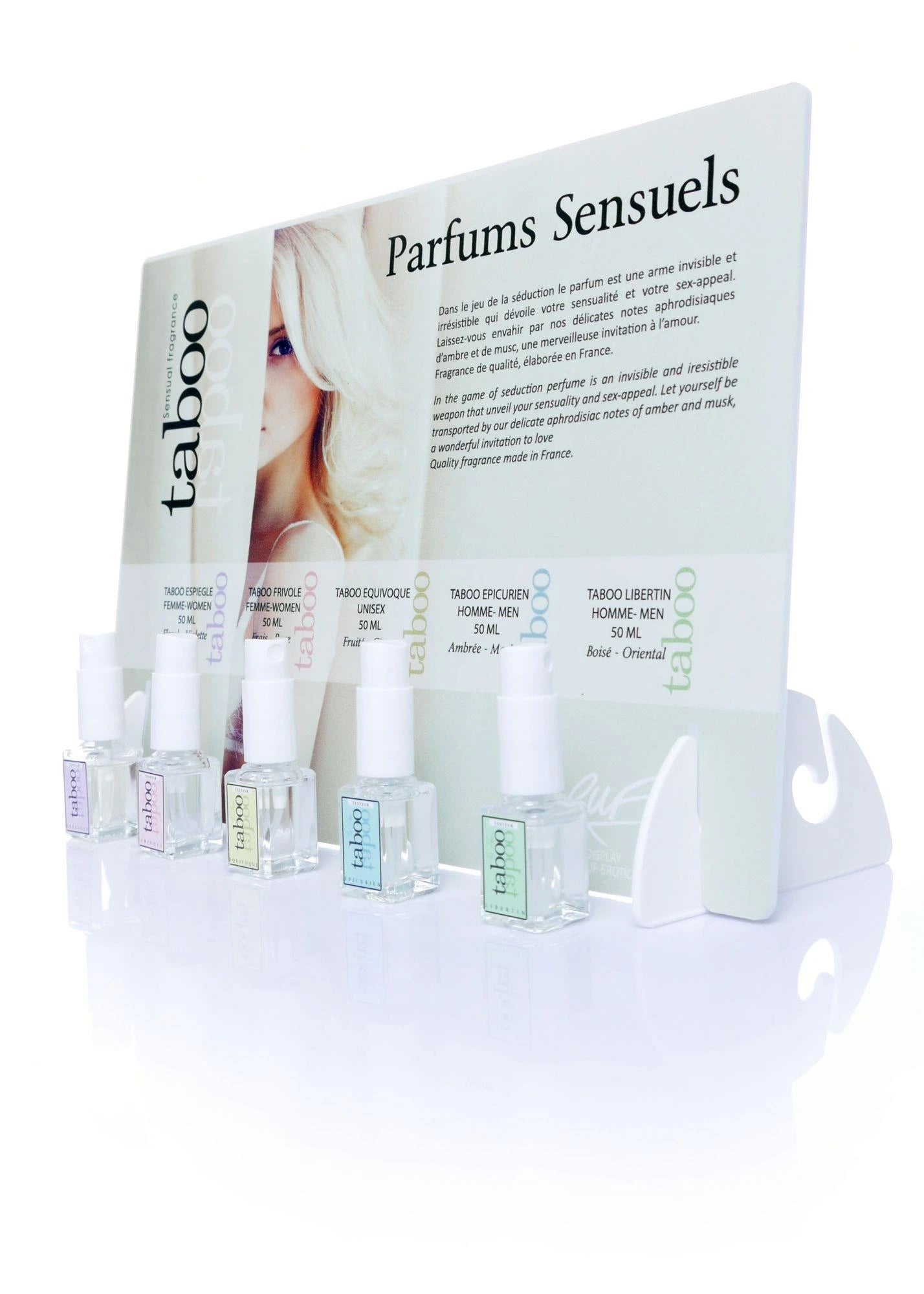 Feromony-DISPLAY TABOO + 5 TESTERS