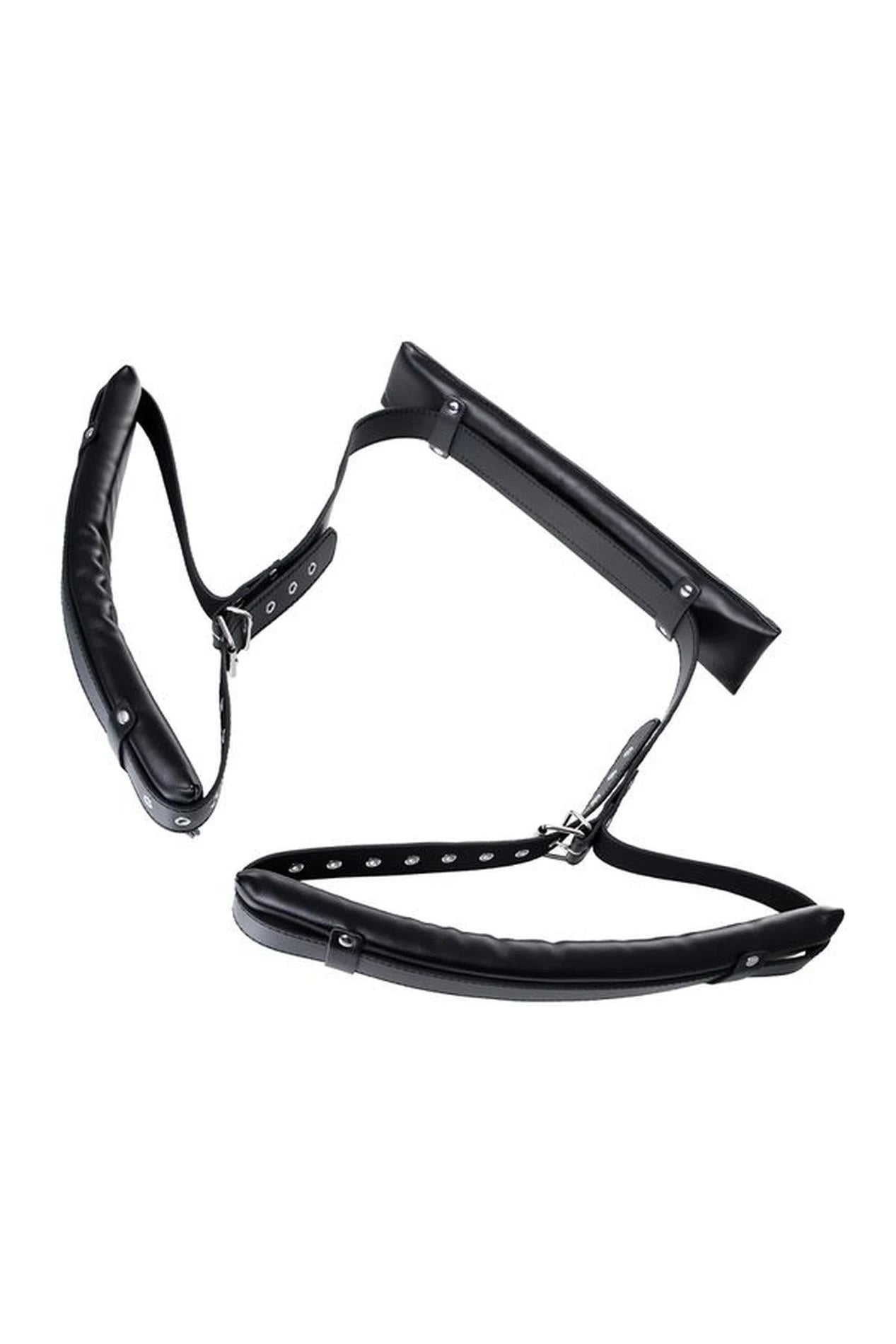 Anonymous fixing sling, PU leather, black, 145 cm