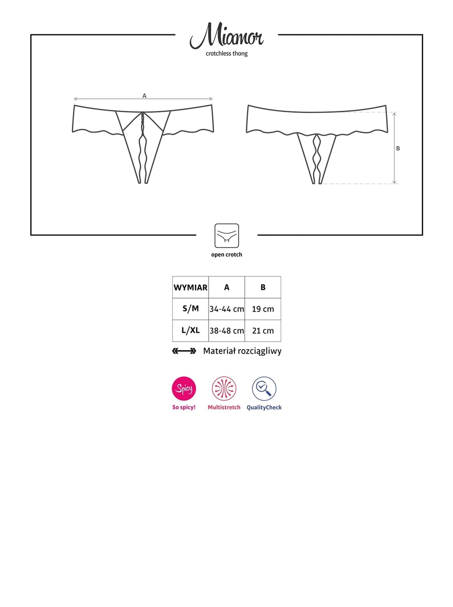 Lingerie-Miamor open thong S/M