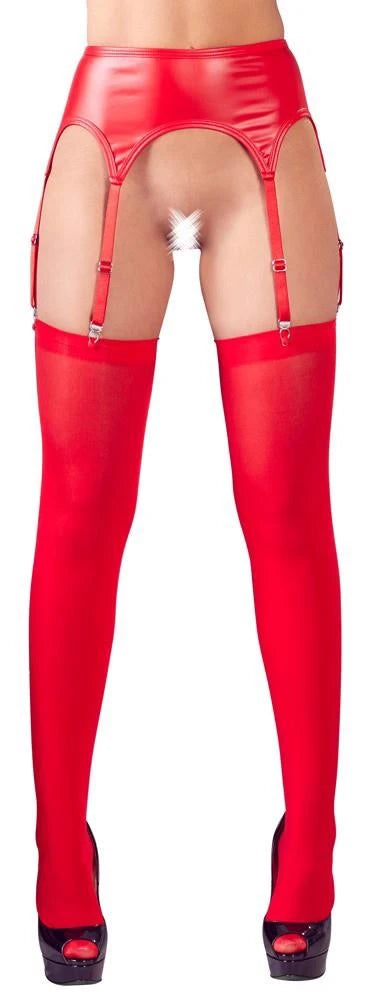 Porte-jarretelles rouge S/M