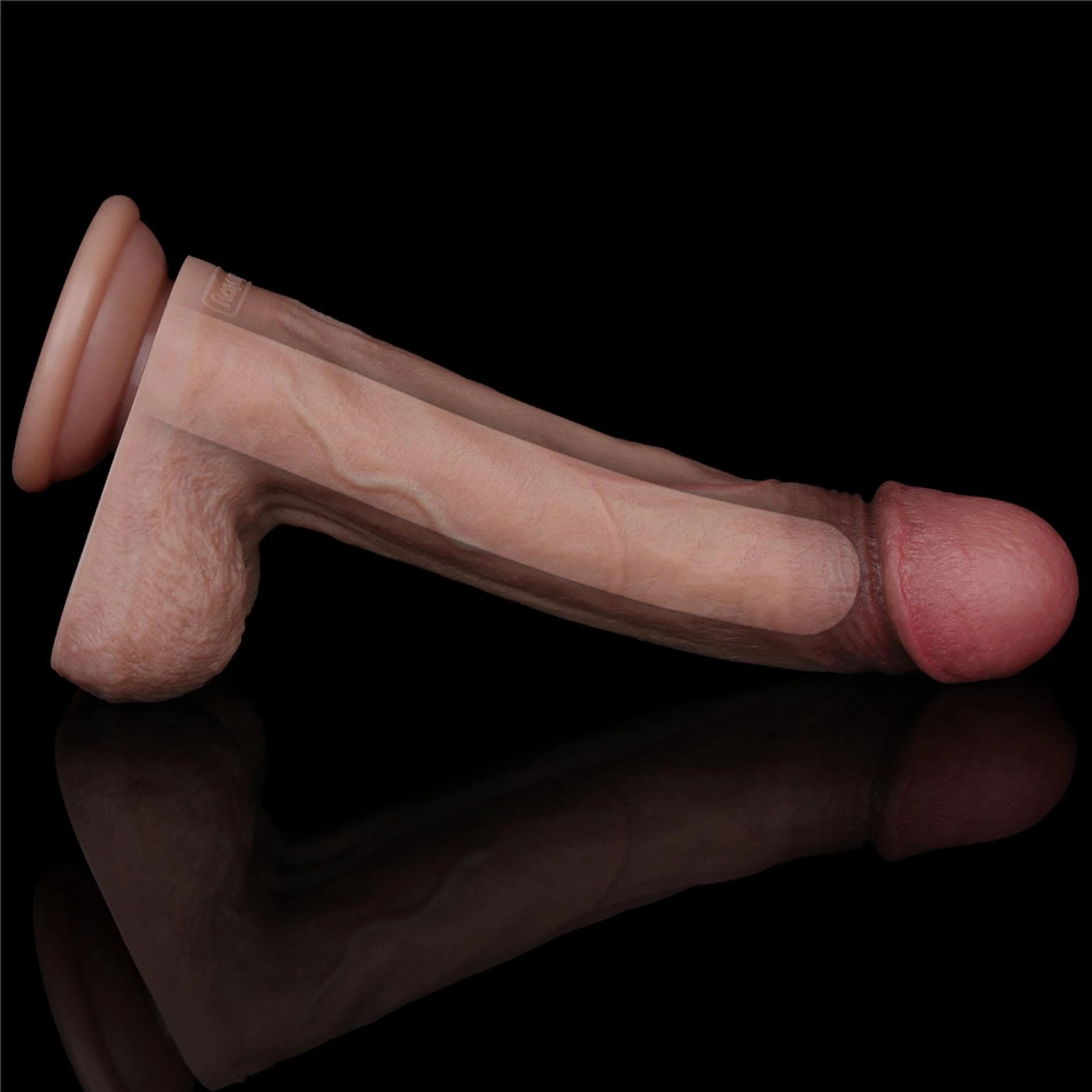 Bite de 22,86 cm en silicone double couche