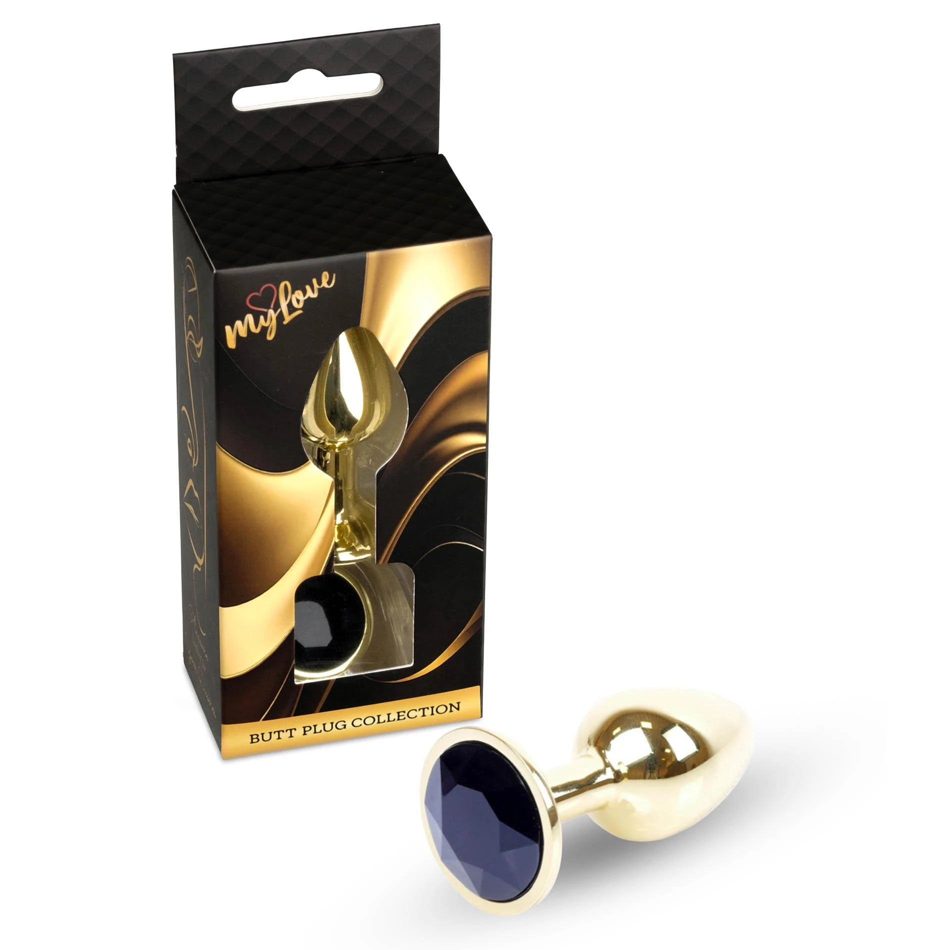 MyLove Toys - Jewellery Gold PLUG- Black