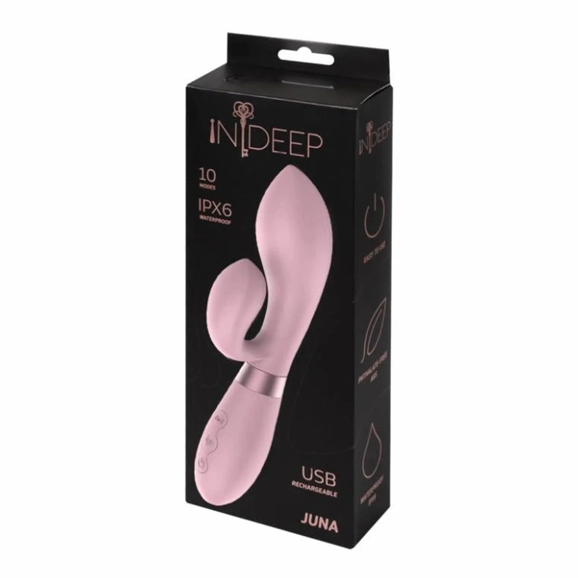Wibrator-Rechargeable Vibrator Indeep Juna Pink