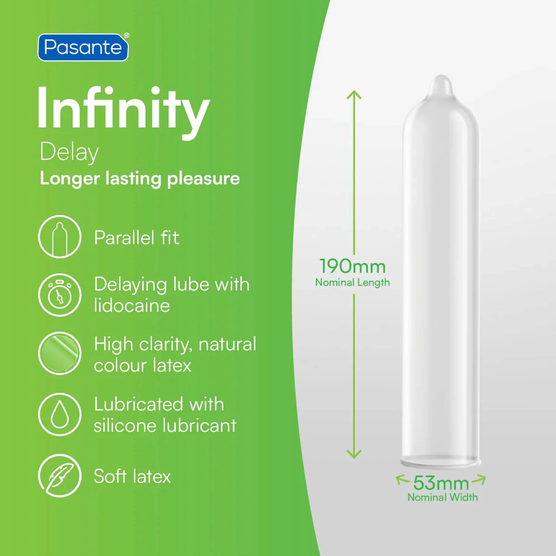 Pasante Ribs & Dots/Intensity Condoms 12 pcs