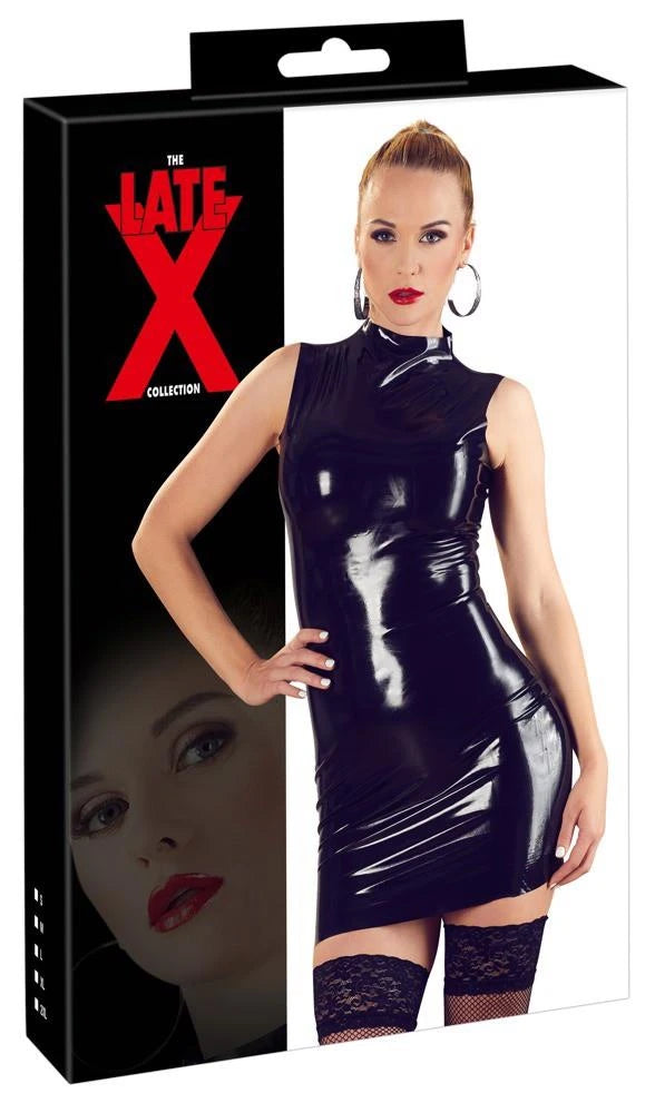 Robe en latex noire 2XL