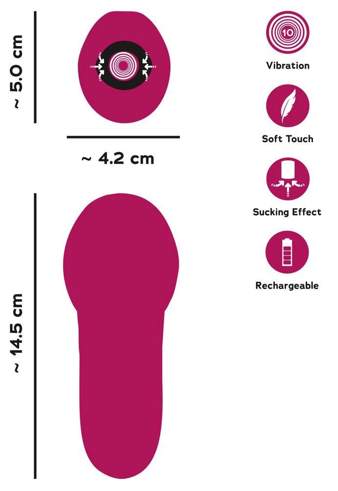 Oral Fun Vibrator Sucking Mouth Vibrating Tongue