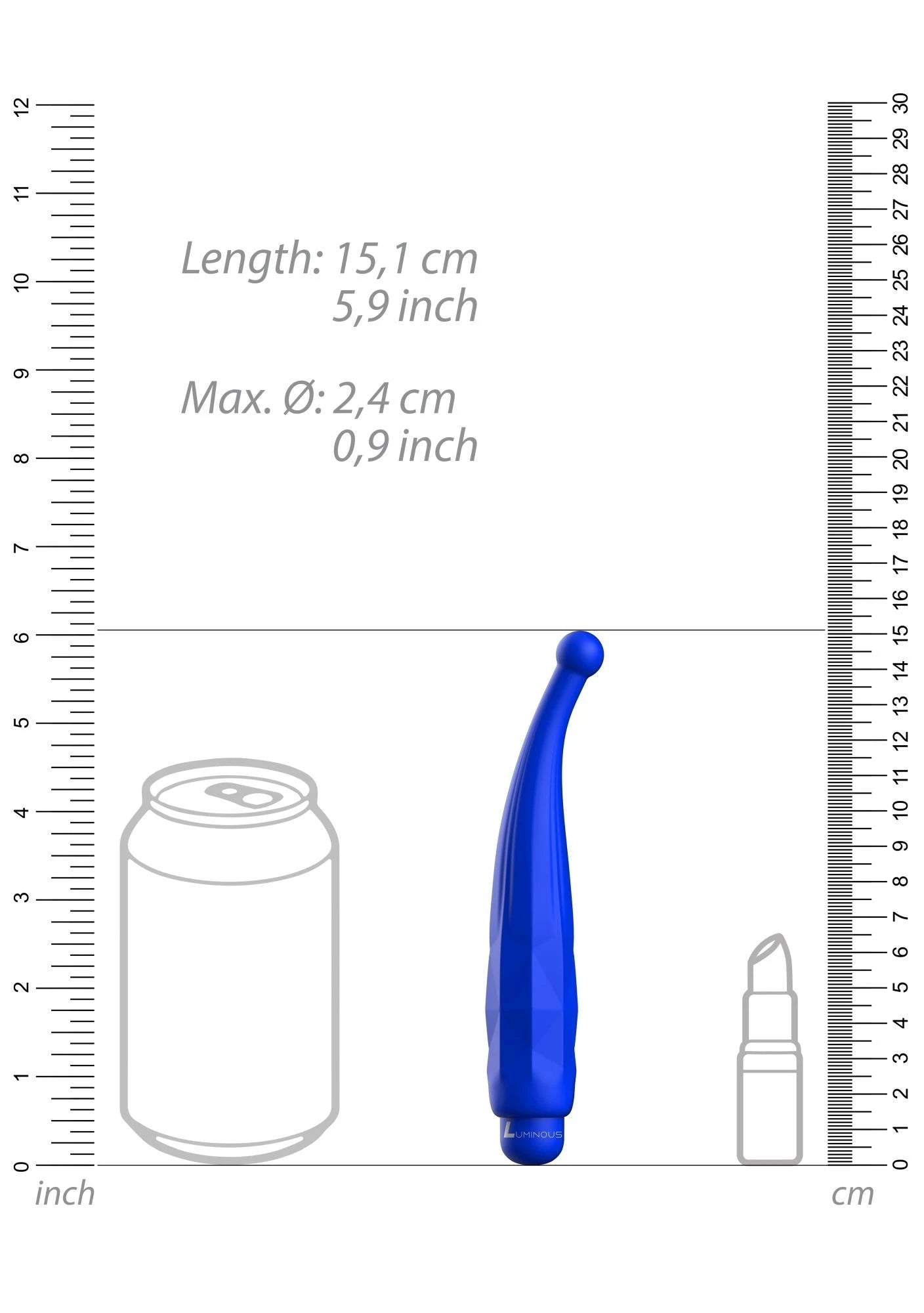 Lyra - Balle ABS Avec Manchon - 10 Vitesses - Bleu Royal