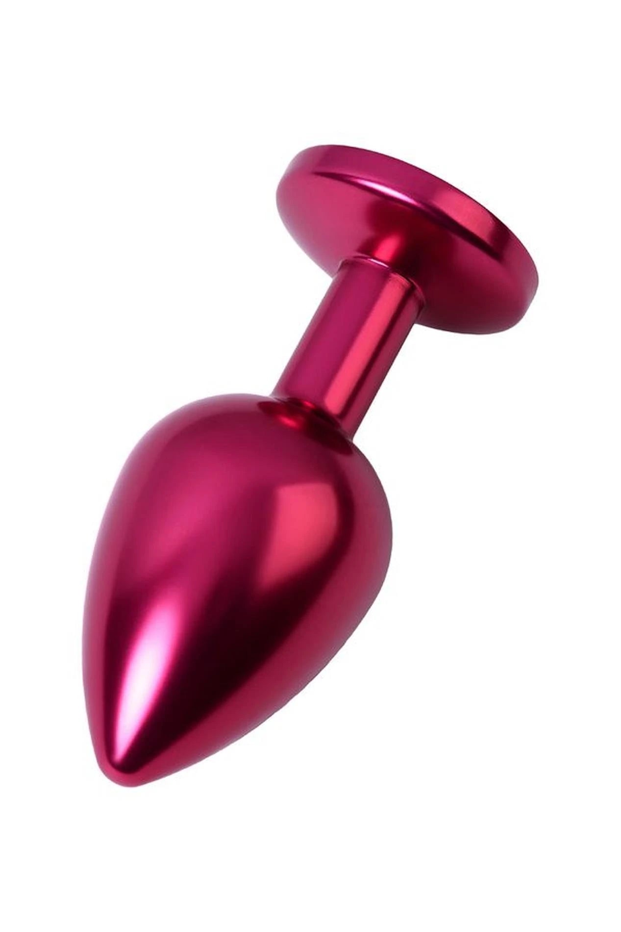 Plug anal rouge TOYFA en métal avec gemme rouge