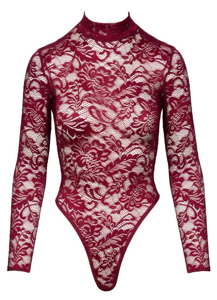 Body en dentelle rouge M
